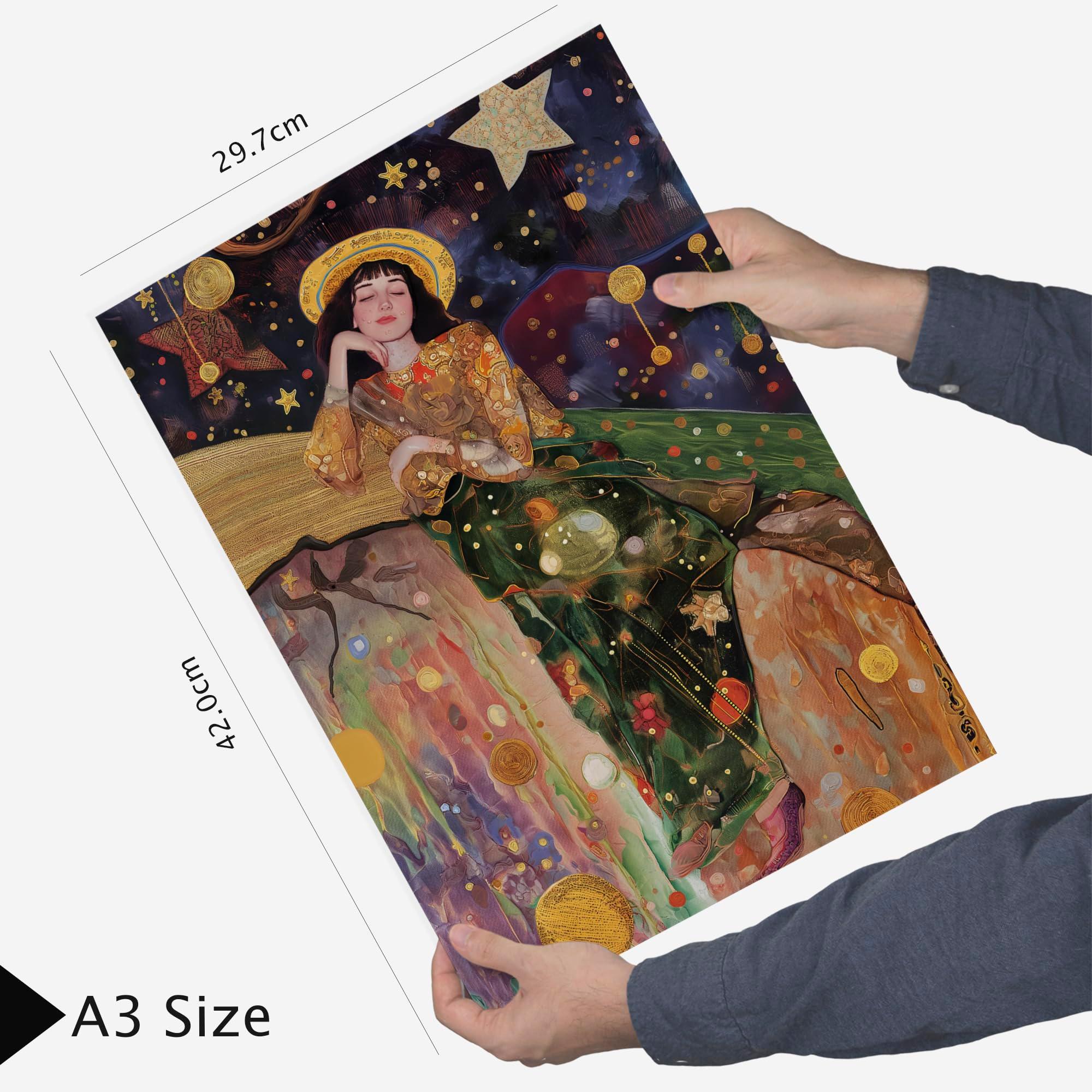 nacnic Set of 6 Tarot Cards Arcana Cartomancy Posters with design illustration to decorate the walls of home. Rooms, office, shop, business. A3 and A4 size. Frameless. - Image 5