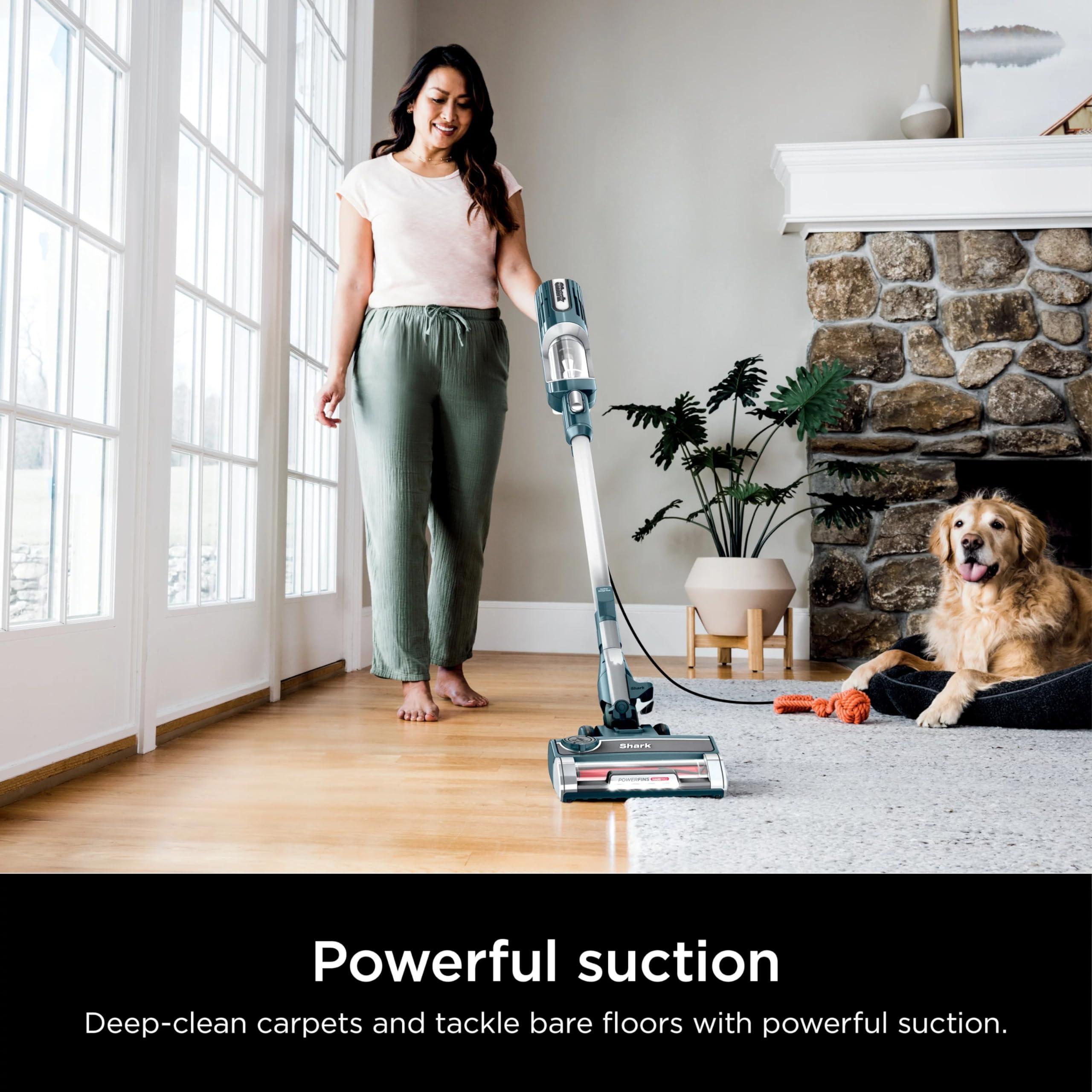 Shark HZ700 Ultralight PetPro Corded Stick Vacuum with PowerFins HairPro Odor Neutralizer Technology, Crevice & Upholstery Tool, Blue Iris (Renewed) - Image 2
