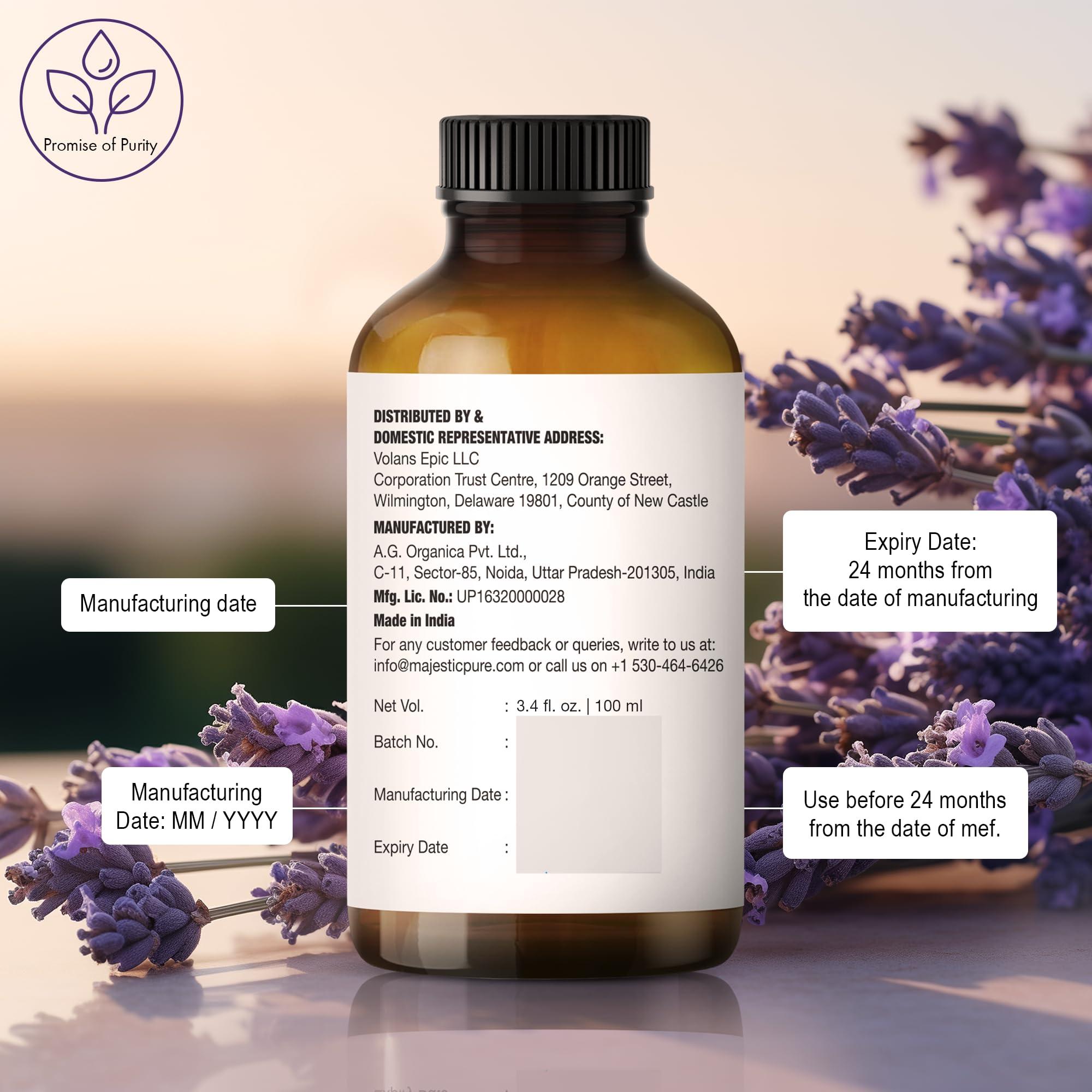 Majestic Pure Lavender Essential Oil with Glass Dropper | 100% Pure and Natural Lavender Oil | Premium Grade Essential Oils for Diffusers, Skin, Aromatherapy, Massage | 4 Fl Oz - Image 6
