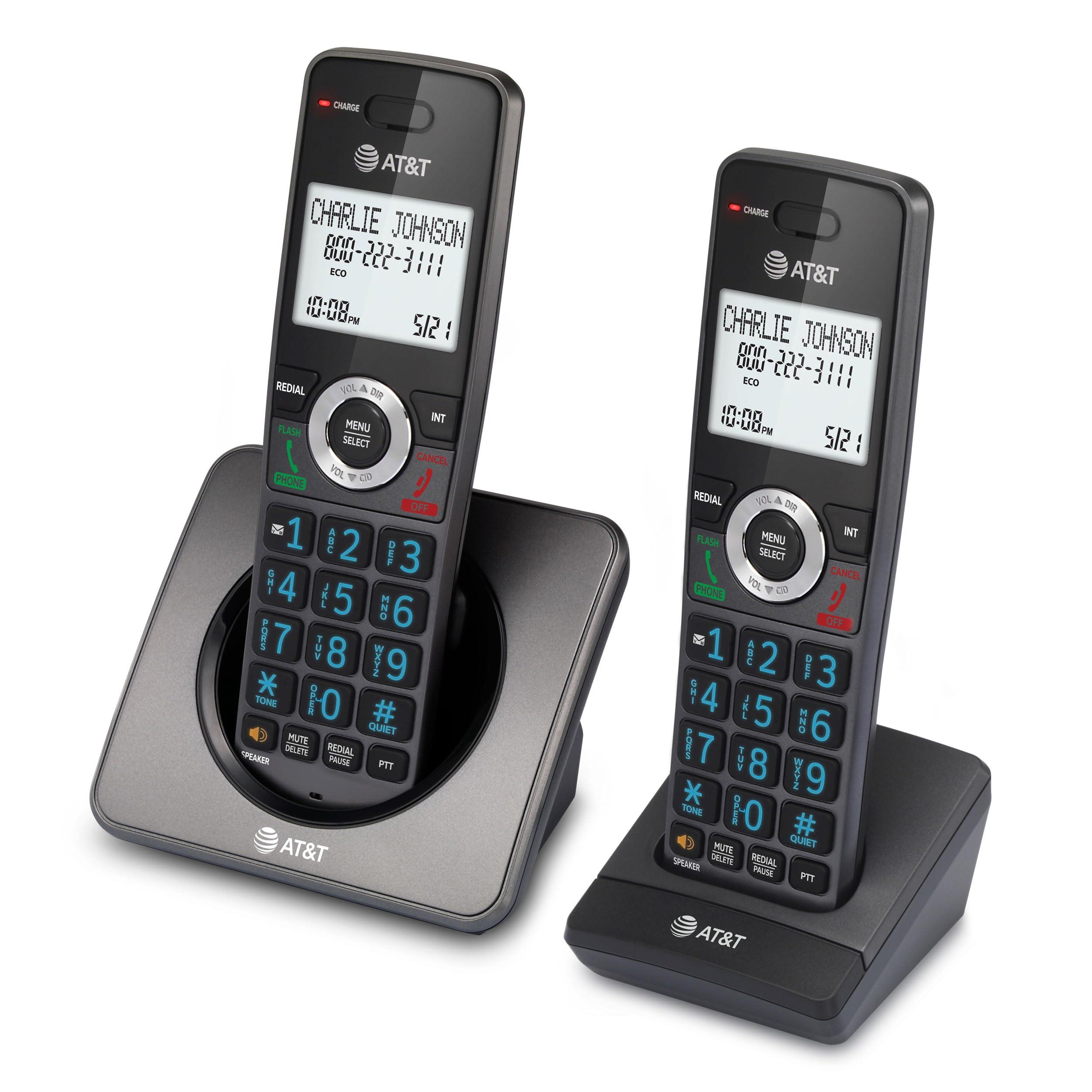 AT&T GL2101-2 DECT 6.0 2-Handset Cordless Home Phone with Call Block, Caller ID, Full-Duplex Handset Speakerphone, 2" White Backlit Display, Lighted Keypad (Graphite & Black) - Image 12