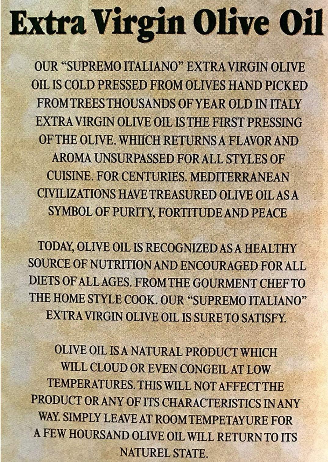 Supremo Italiano Extra Virgin Olive Oil 3L Packed in Italy - Image 3