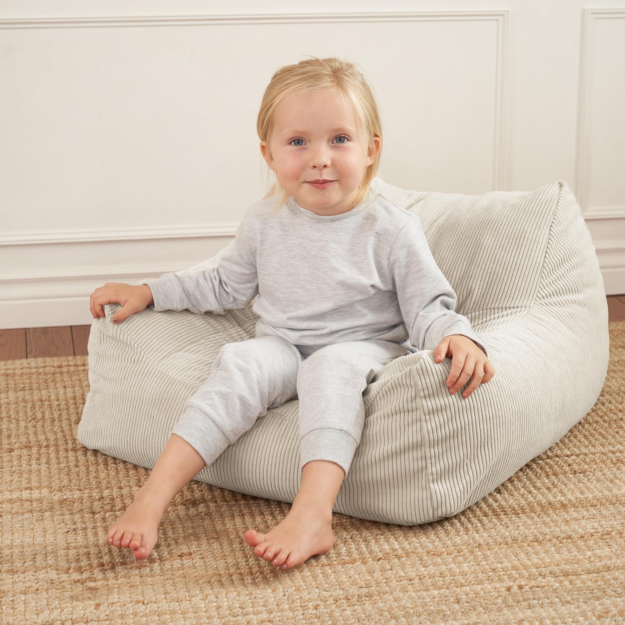ZICOTO Soft Memory Foam Bean Bag Chair for Toddlers - Trendy Kids Chair and Baby Lounger for Nursery, Playroom, or Living Room Decor - Image 2