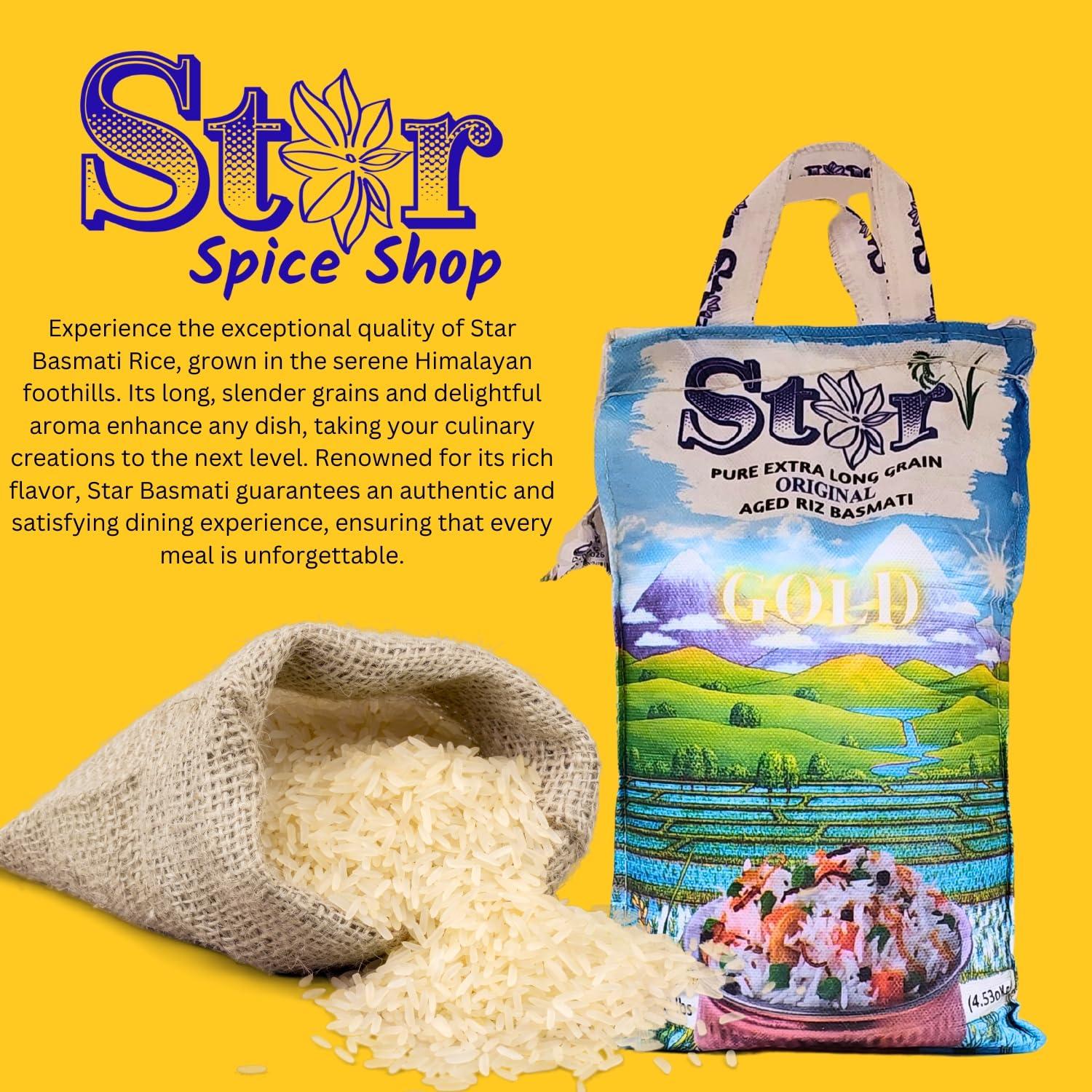 Star Basmati Rice - Authentic Long Grain RIZ Aged Basmati, 10 lb Bag - Image 2