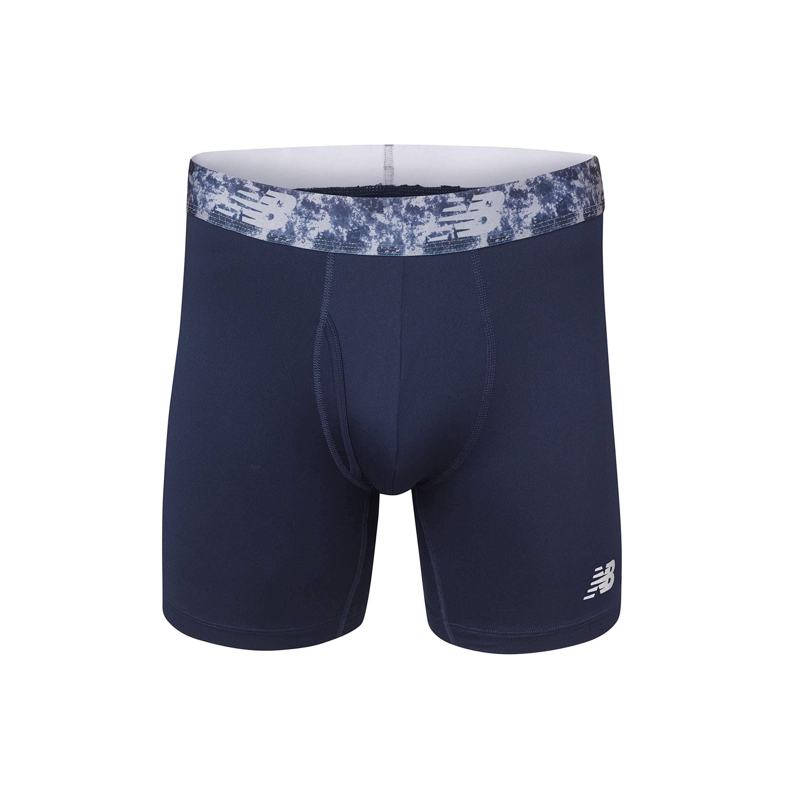 New Balance Men's Performance Boxer Briefs with Fly, Breathable Stretch Underwear, Moisture Wicking, Soft Waistband (3 Pack) - Image 4