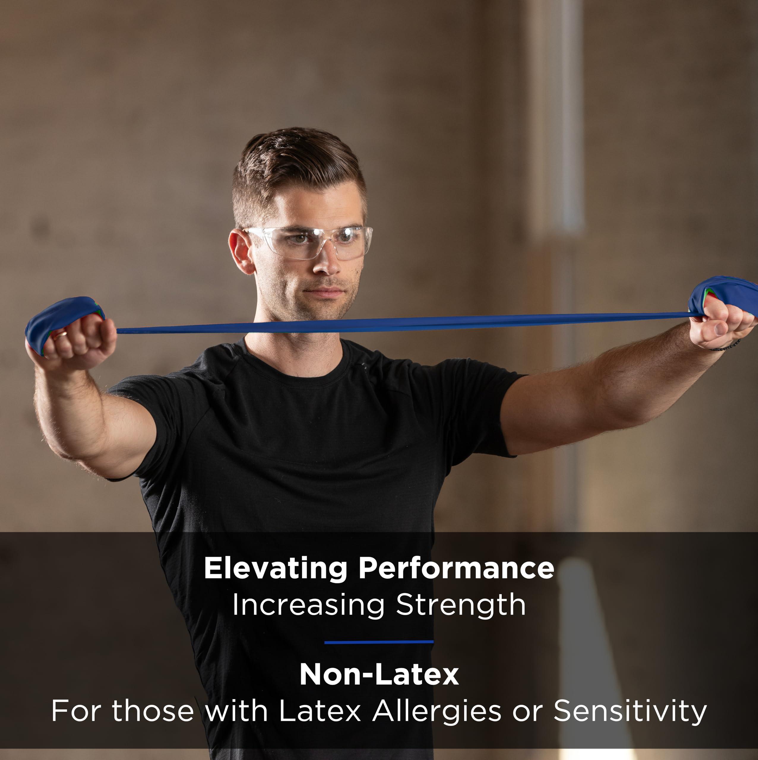 THERABAND Resistance Band 25 Yard Roll, Non-Latex Professional Elastic Stretch Bands For Upper & Lower Body Exercise Workouts, Physical Therapy, Lower Pilates, Flexibility, & Rehab, Dispenser Box - Image 4