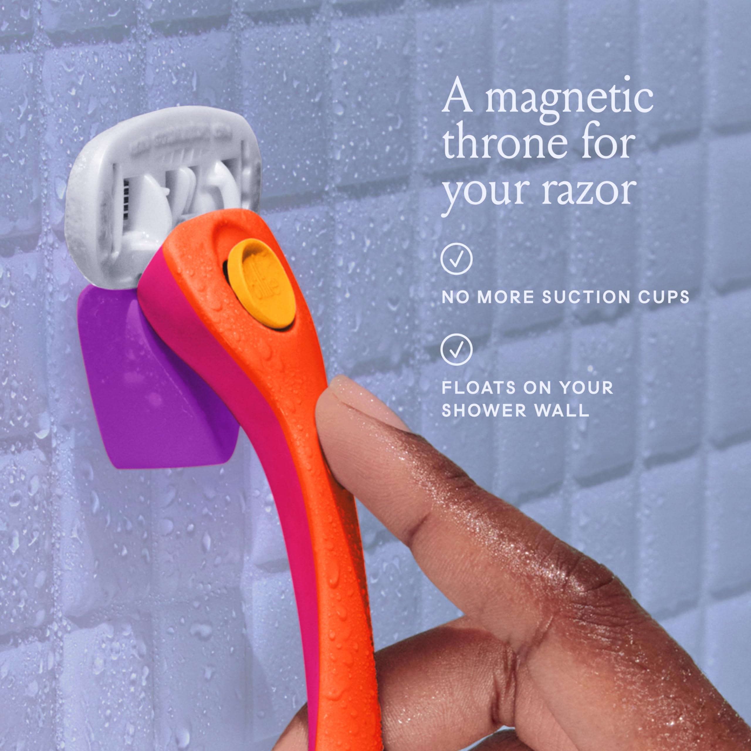 Billie Razors for Women Shave Kit – Women’s Razor + 2 x 5-Blade Razor Refills + Magnetic Holder – Sunburst - Image 6