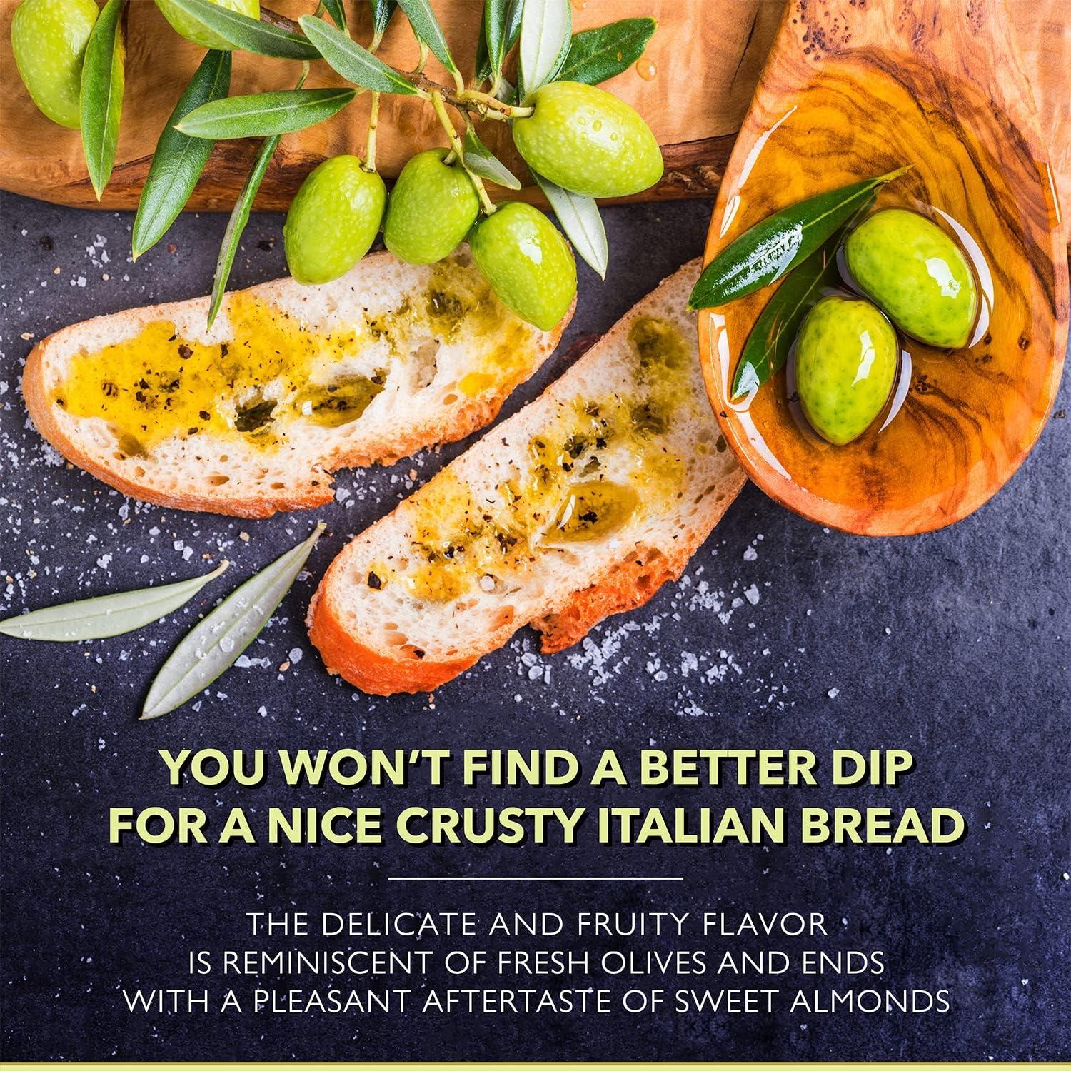 Frantoia Extra Virgin Olive Oil from Italy - Fruity, Unfiltered, Cold Extracted Authentic Sicilian Olive Oil - Fresh Harvest, Imported From Italy - 33.8 fl oz - Pack of 2 - Image 5