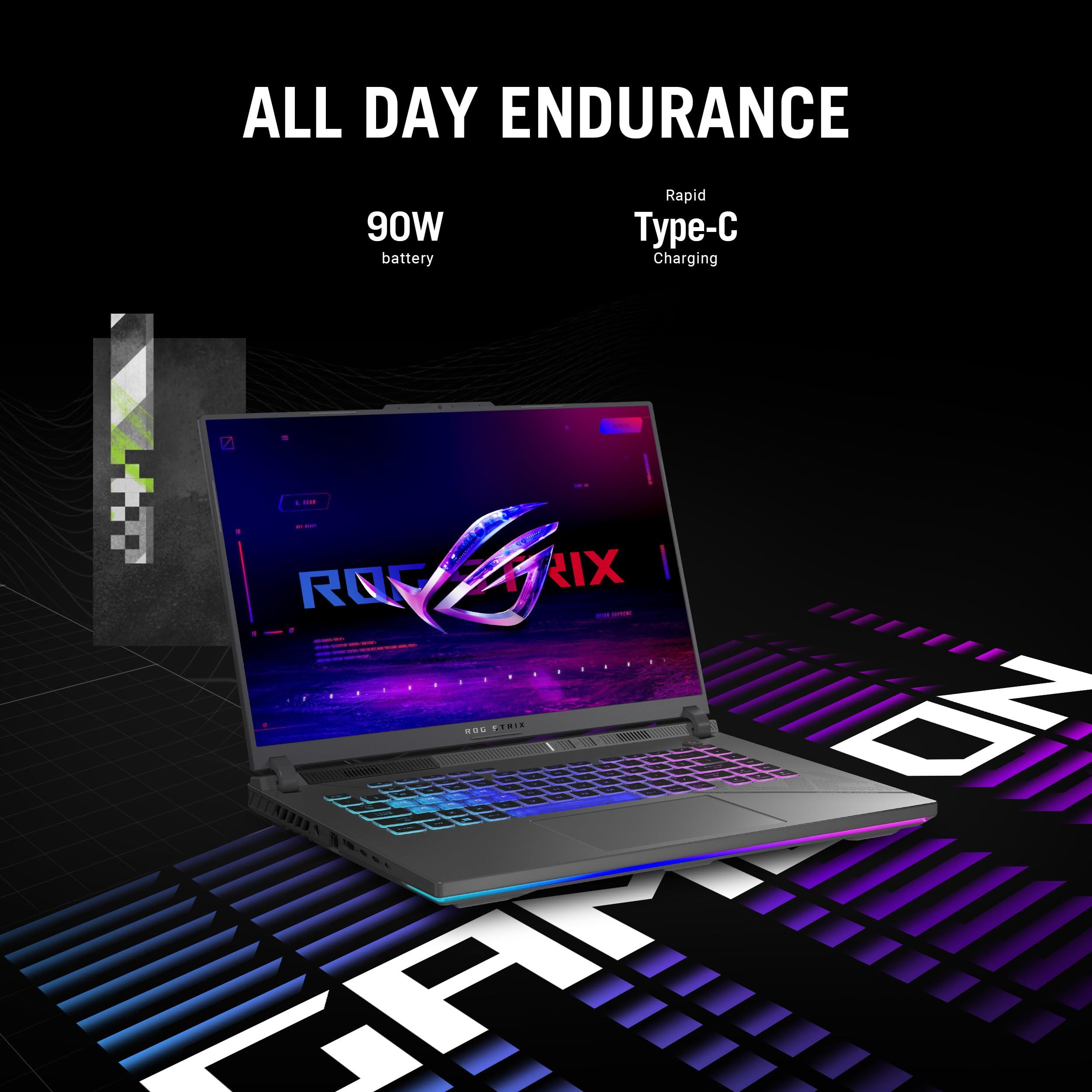 ASUS ROG Strix G16 Gaming Laptop, 16” Nebula Display 16:10 QHD 240Hz, GeForce RTX 4060, Intel® Core™ i9-14900HX, 16GB DDR5-5600, 1TB PCIe SSD, Wi-Fi 6E, Windows 11, G614JVR-ES94 - Image 8