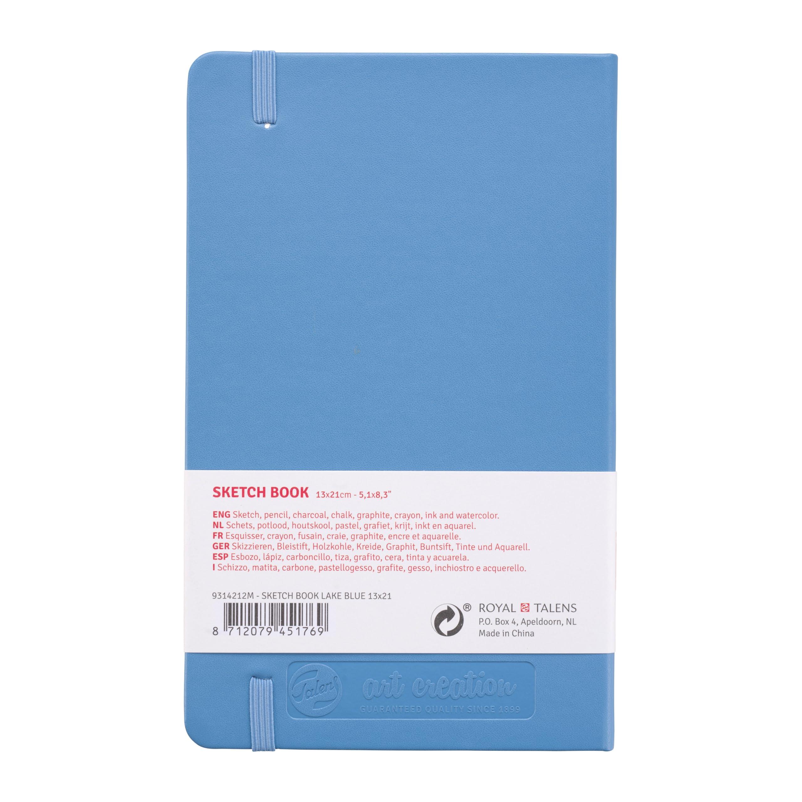 Talens Japan T9314-212M 441815 Art Creation Sketchbook, Drawing Notebook, 5.1 x 8.3 inches (13 x 21 cm), Lake Blue - Image 3