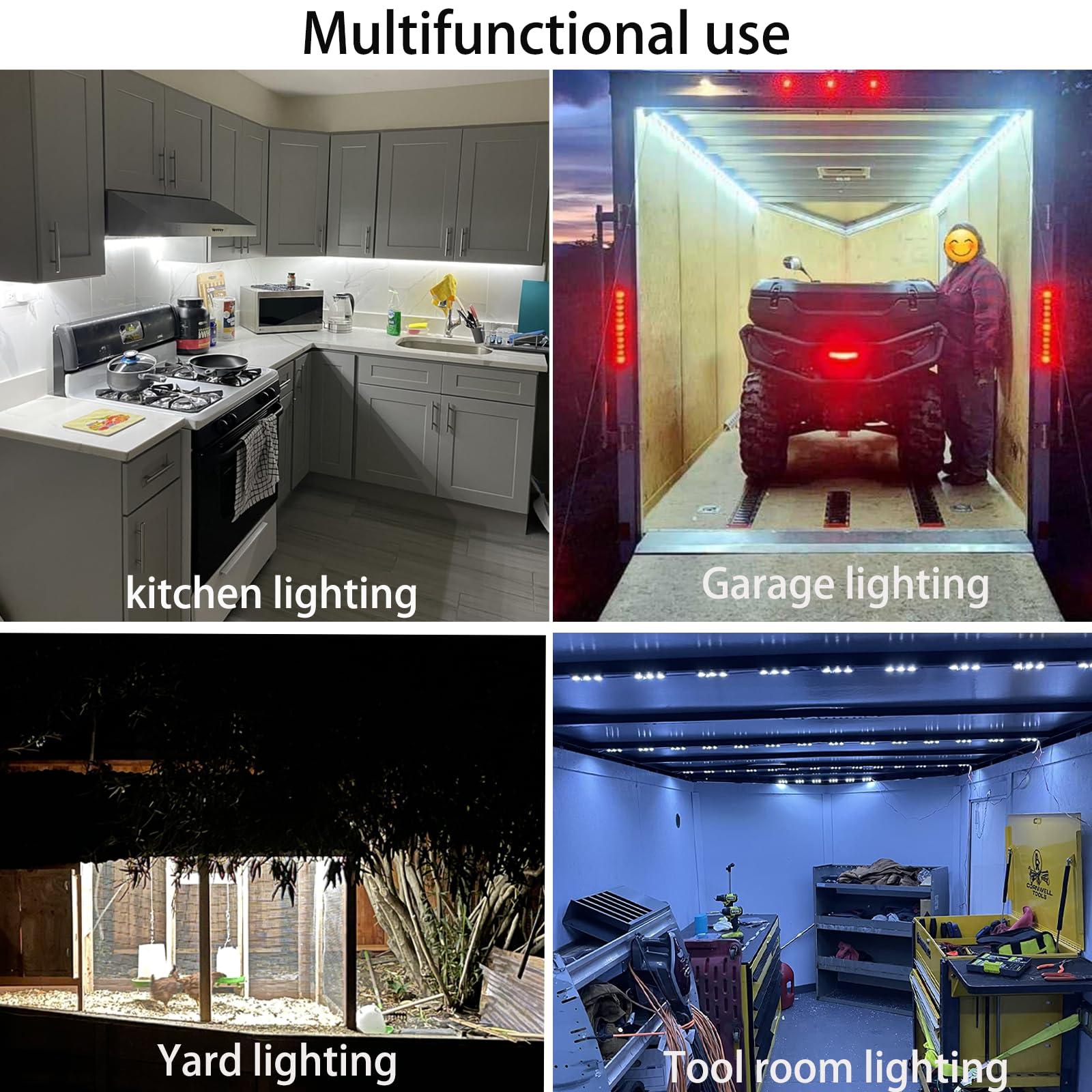Hollywood Style Mirrored Vanity Light - 10ft Dimmable LED Light Strip with Touch Control, Ultra-Bright 6000K Daylight, Vanity Waterproof Bathroom Lighting (Mirror Not Included) - Image 6