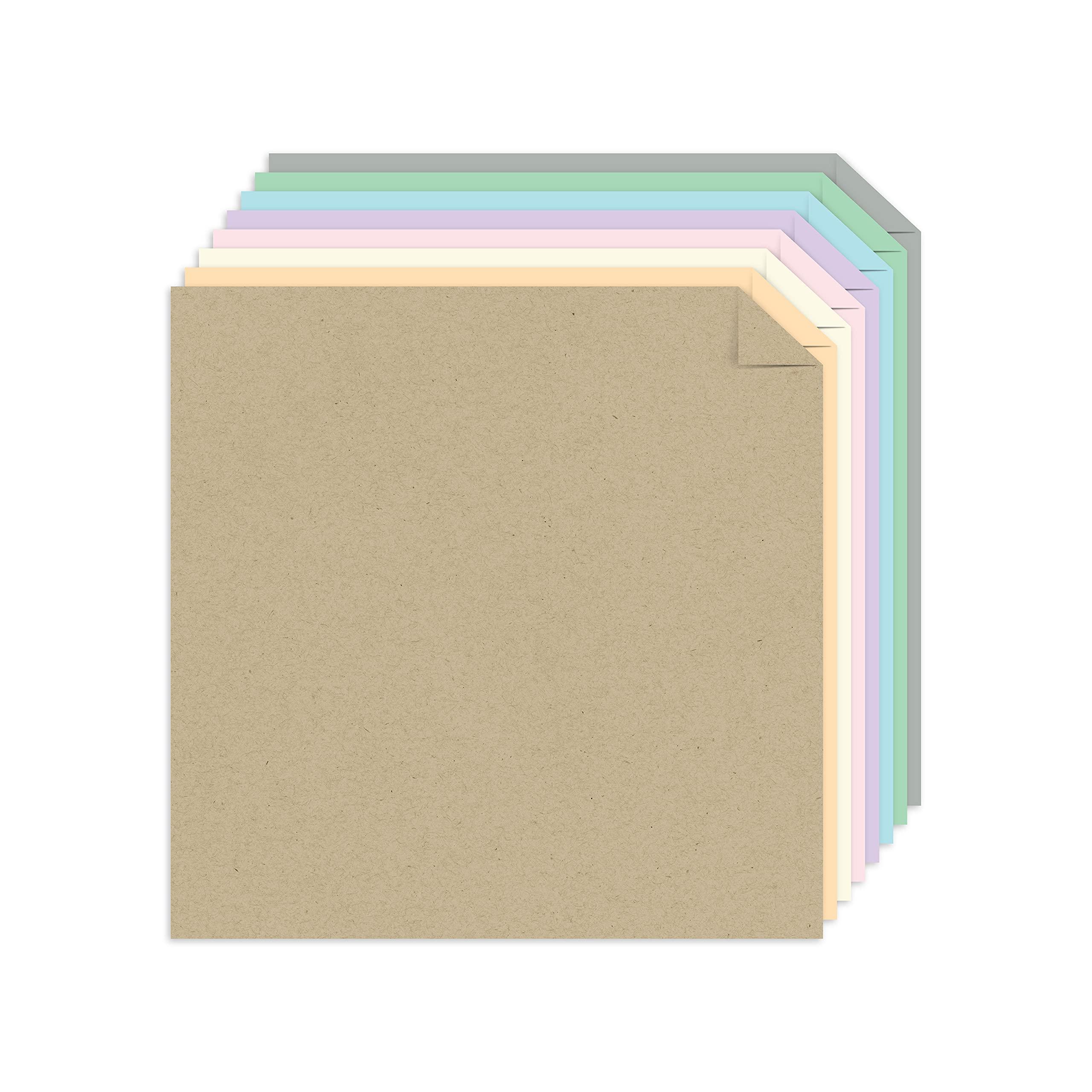 Astrodesigns Crafting Cardstock, 12" x 12", 65 lb./176 gsm, 8-Color Breezy Boho Assortment, 80 Sheets (91823) - Image 3