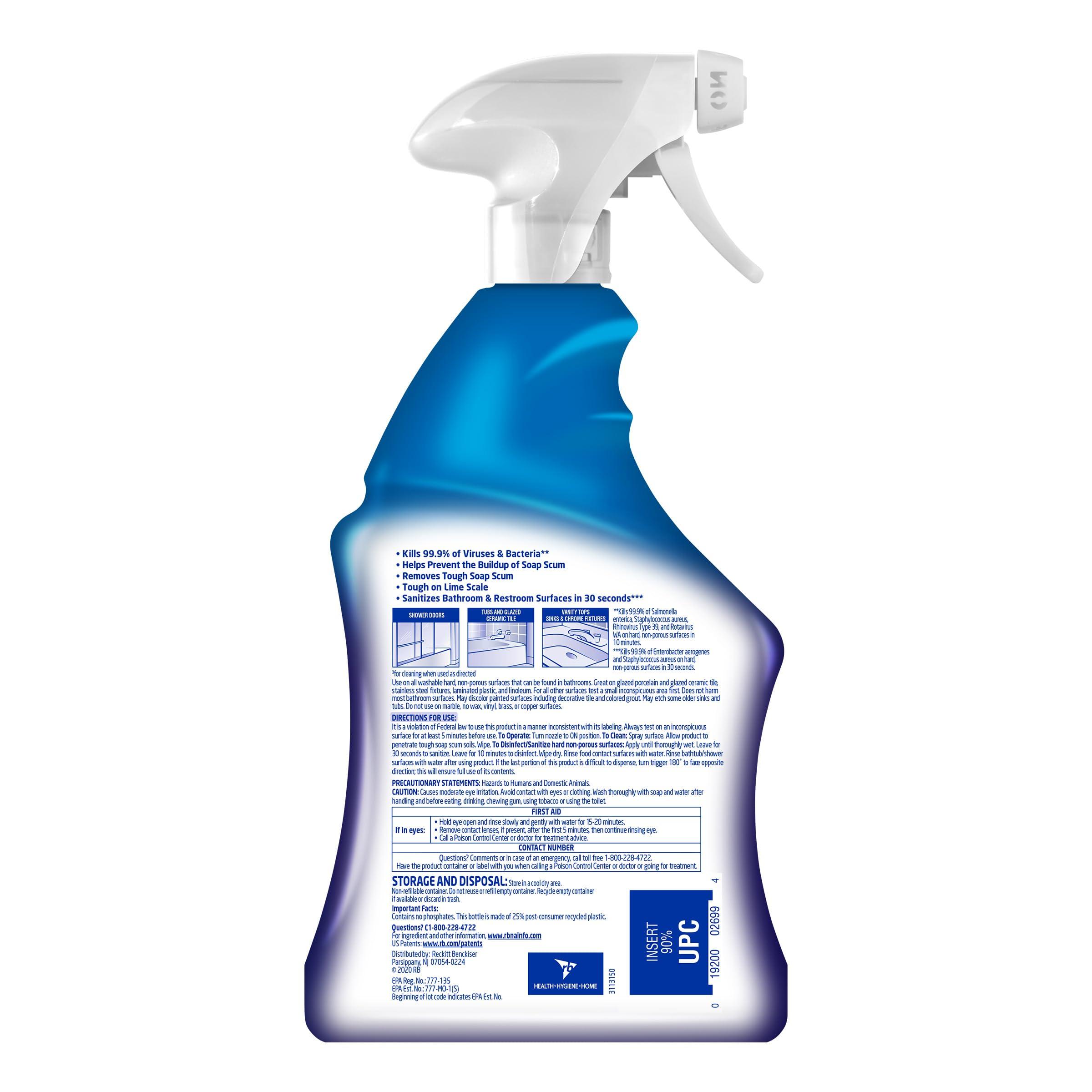 Lysol Power Foaming Cleaning Spray for Bathrooms, Foam Cleaner for Bathrooms, Showers, Tubs, 32oz - Image 7