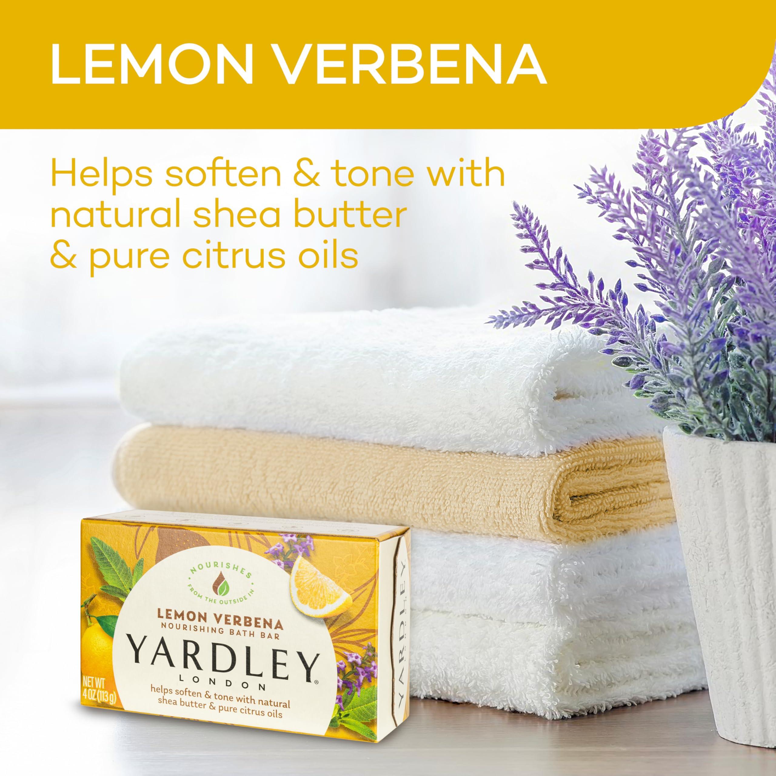 Yardley London Lemon Verbena Naturally Moisturizing Bath Bar, 4 ounce - Image 4