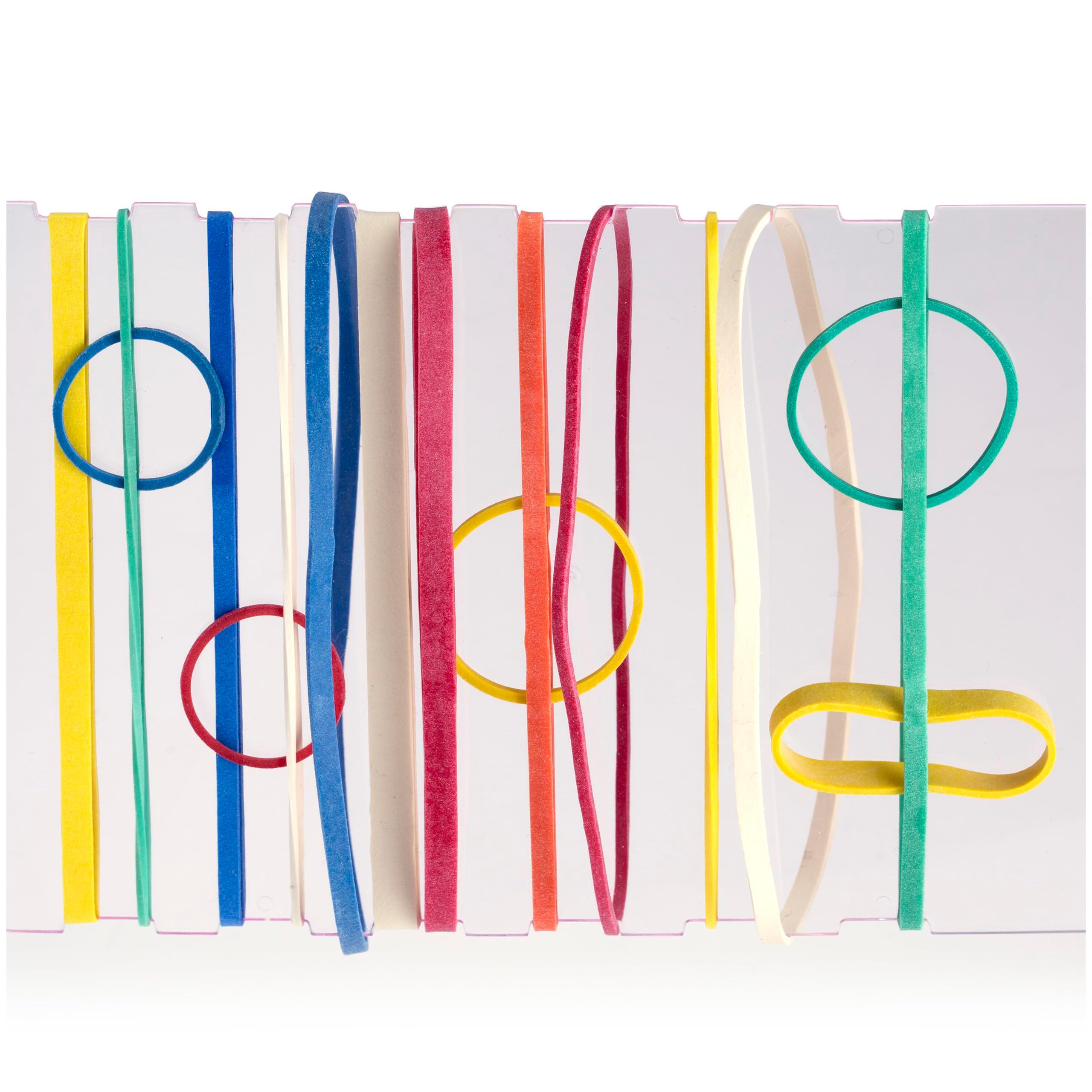 Officemate Assorted Size and Color Rubber Bands, 4 oz (82025), 0.05 x 5.75 x 1.75 inches, Assorted - Image 4