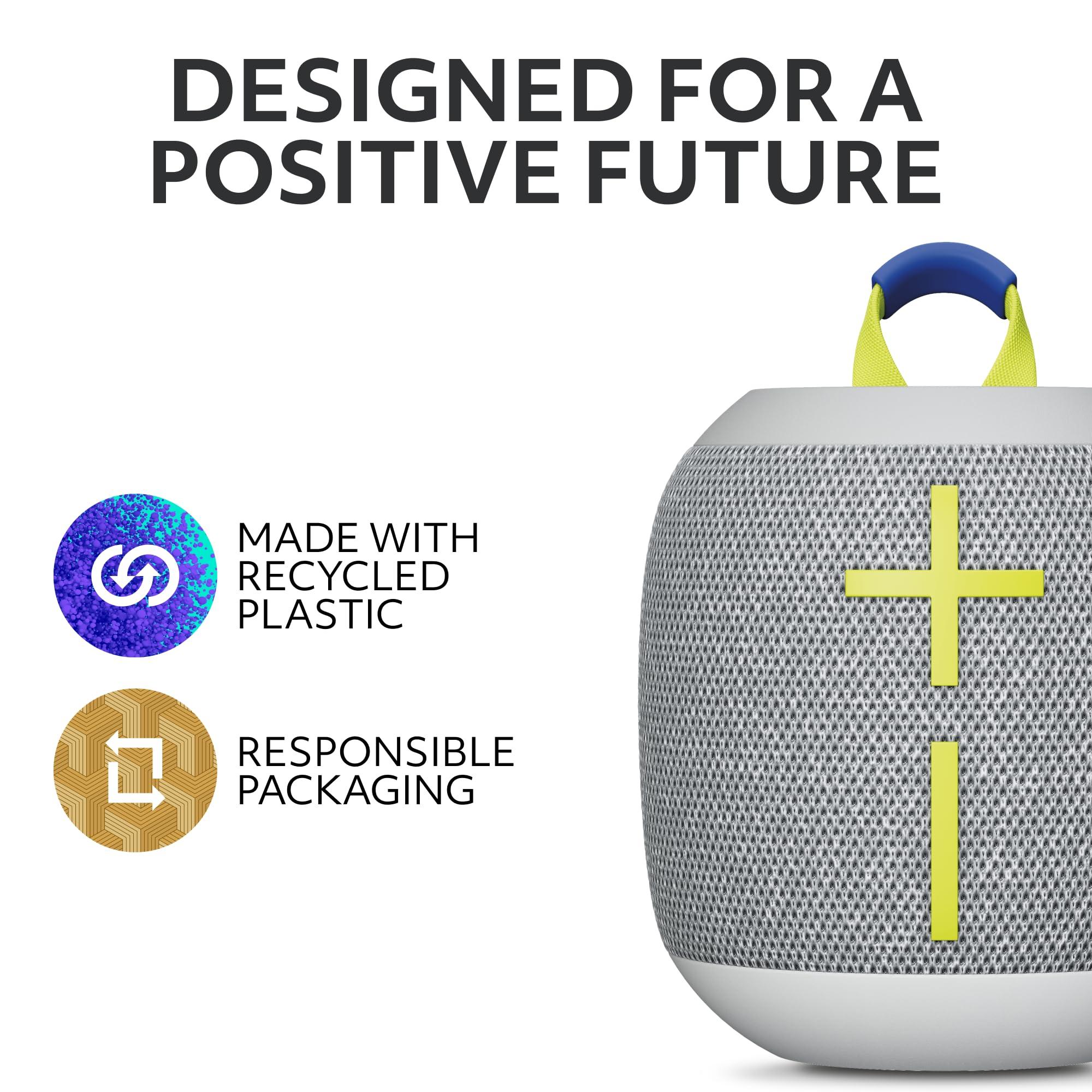 Ultimate Ears WONDERBOOM 4 Outdoor Speakers Bluetooth Waterproof with Big Bass & 360-Degree Sound, Dustproof Floating Wireless Speaker, 131ft Range - Gray - Image 6