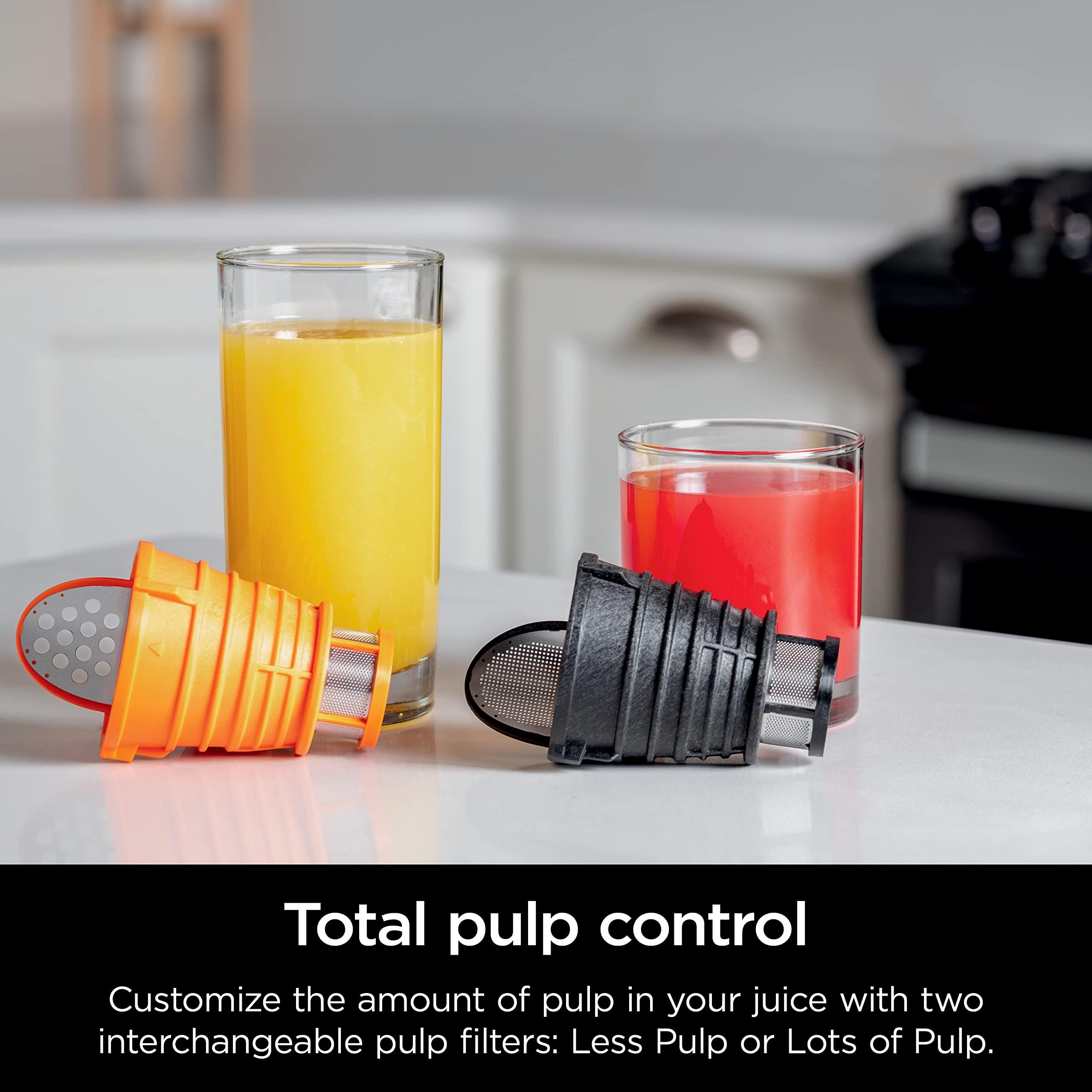 Ninja NeverClog Cold Press Juicer, Powerful Slow Juicer with Total Pulp Control, Countertop, Electric, 2 Pulp Functions, Dishwasher Safe, 2nd Generation, Charcoal, JC151 - Image 5