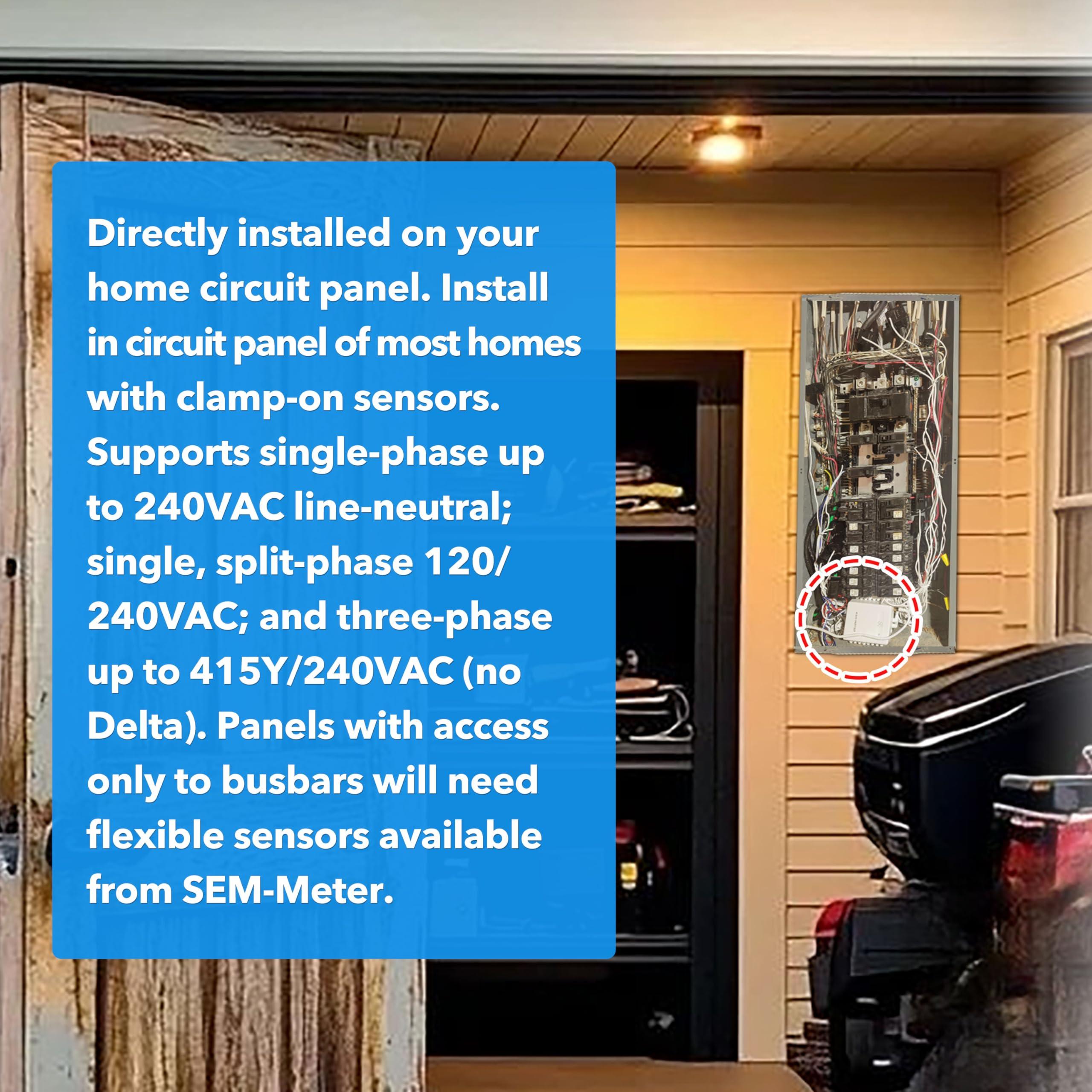 Smart Home Energy Monitor with 16 50A Circuit Level Sensors, Measure Power Usage in Real-Time, History with App (16 50A Circuit Level Sensors) - Compatible with Home Assistant - Image 3