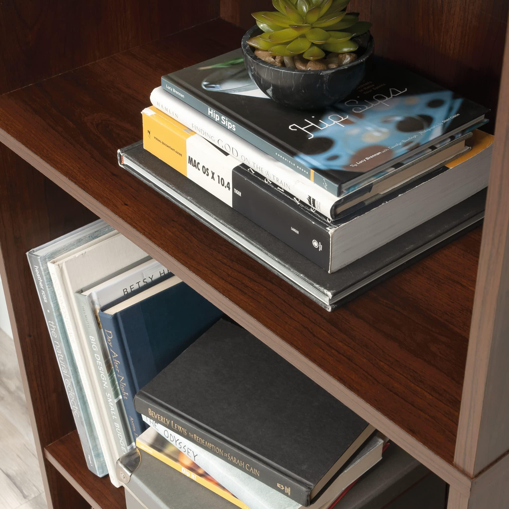 Sauder Beginnings 5-Shelf Bookcase, Bookshelf with Adjustable Storage Shelves, in Brook Cherry - Image 5
