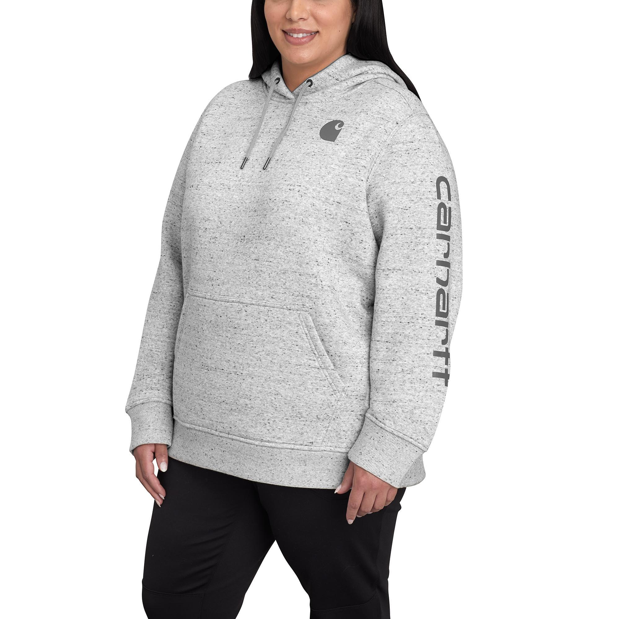 Carhartt Women's Relaxed Fit Midweight Logo Sleeve Graphic Sweatshirt - Image 2