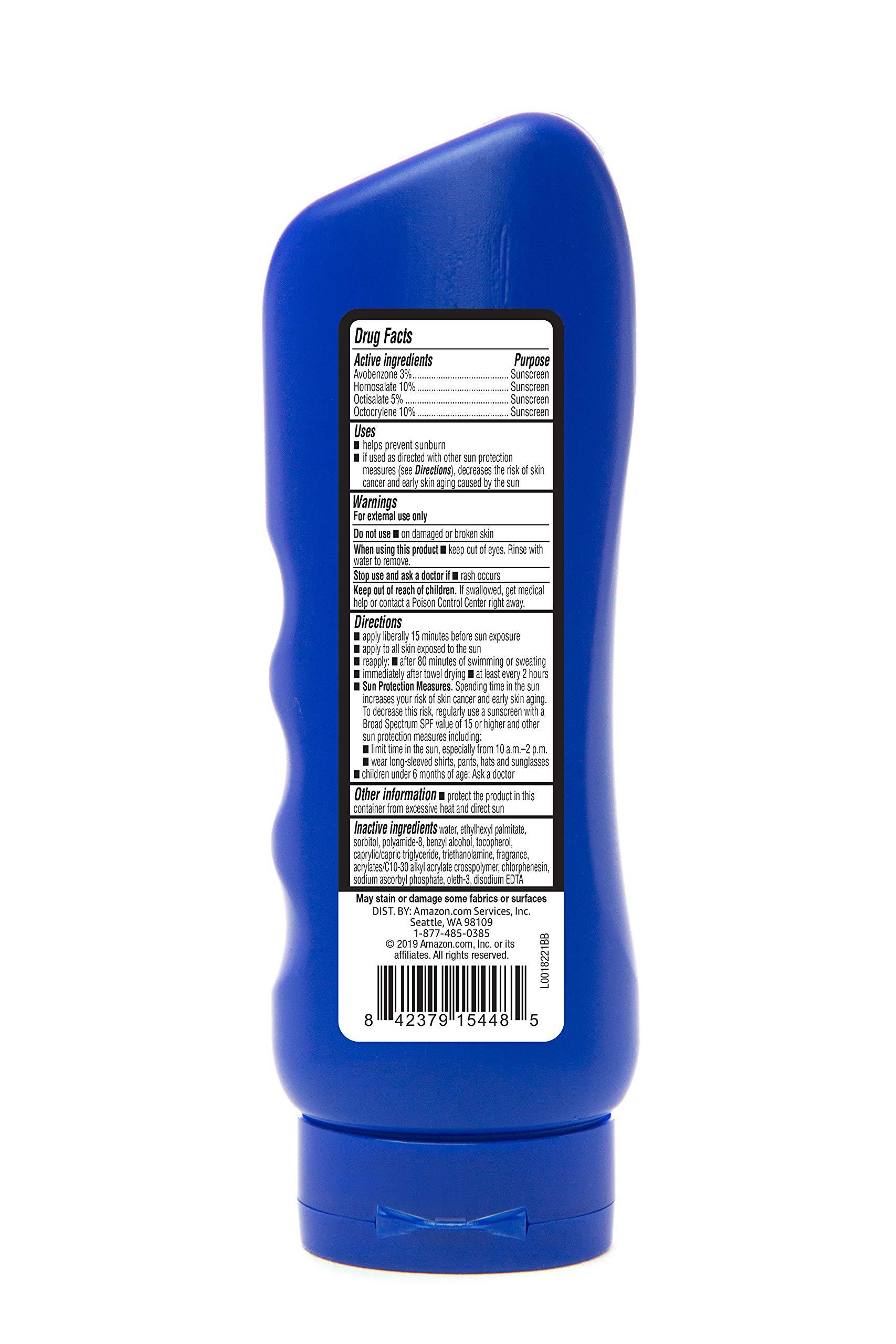 Amazon Brand - Solimo Sport Sunscreen Lotion, Formulated without Octinoxate & Oxybenzone, 8 Fluid Ounce - Image 2