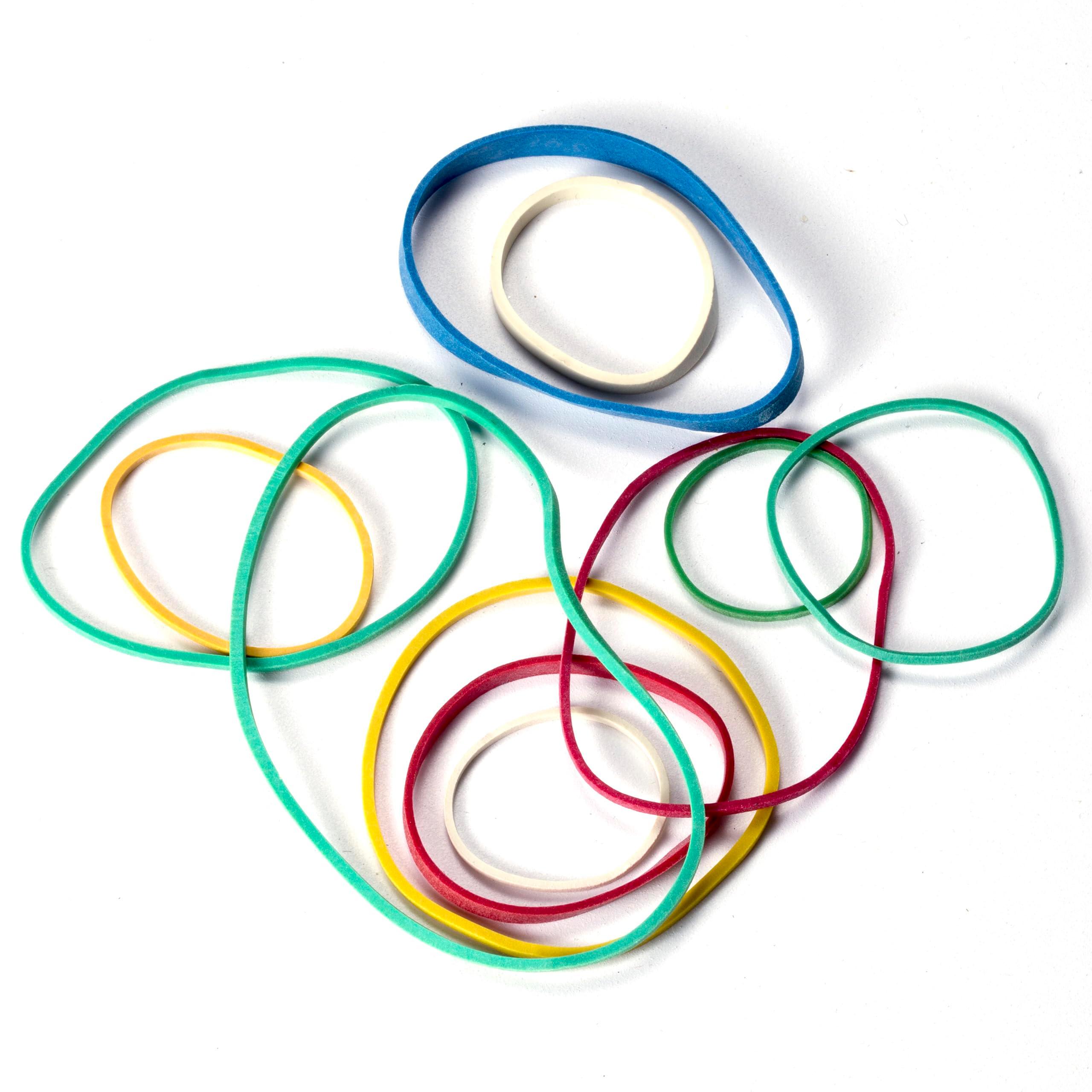 Officemate Assorted Size and Color Rubber Bands, 4 oz (82025), 0.05 x 5.75 x 1.75 inches, Assorted - Image 6