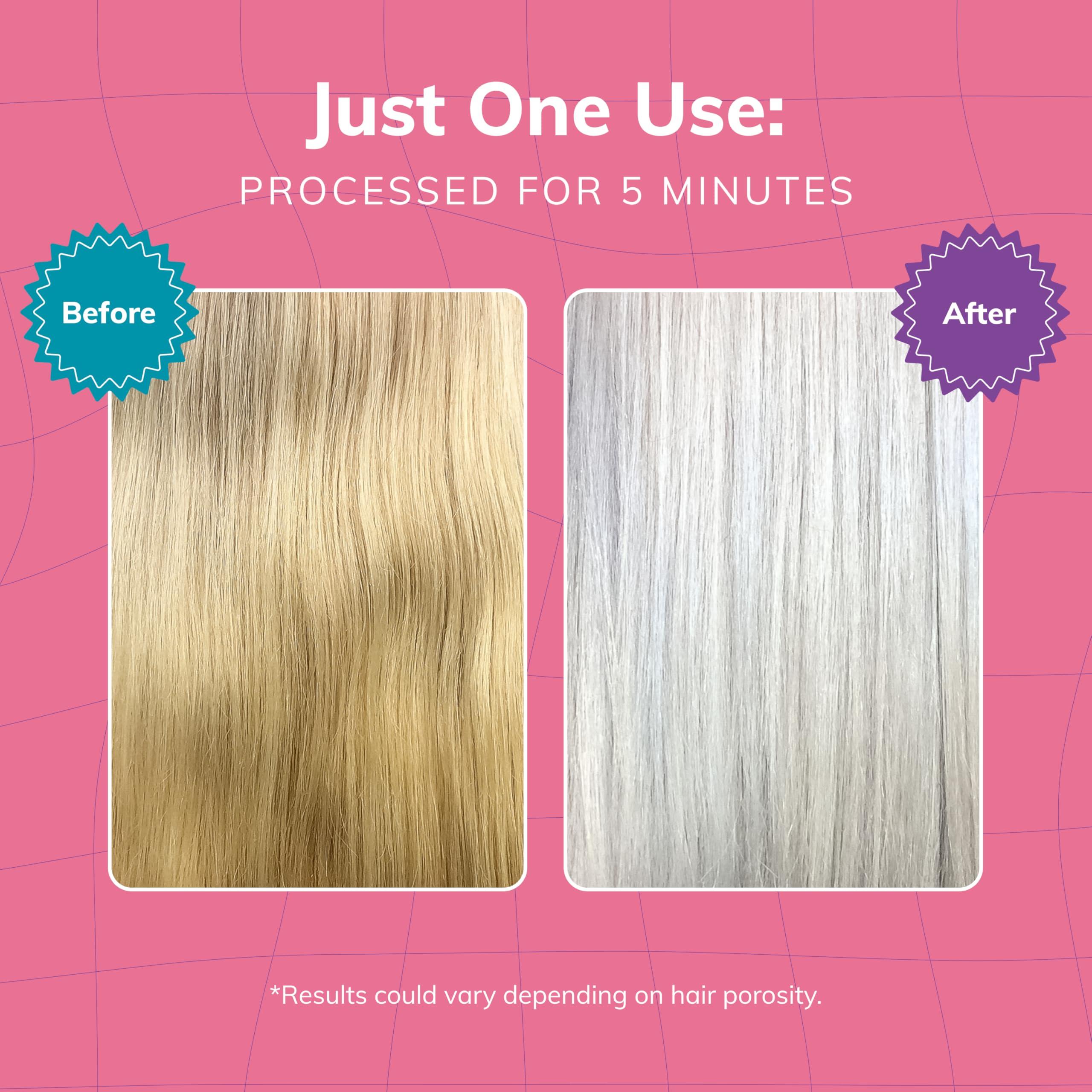 Fanola No Yellow Purple Shampoo - Purple Color Depositing Shampoo for Blondes, Bleached & Grey Hair - Formulated with Violet Pigment to Remove Brassy Tones from Hair (11.83 Fl oz) - Image 3