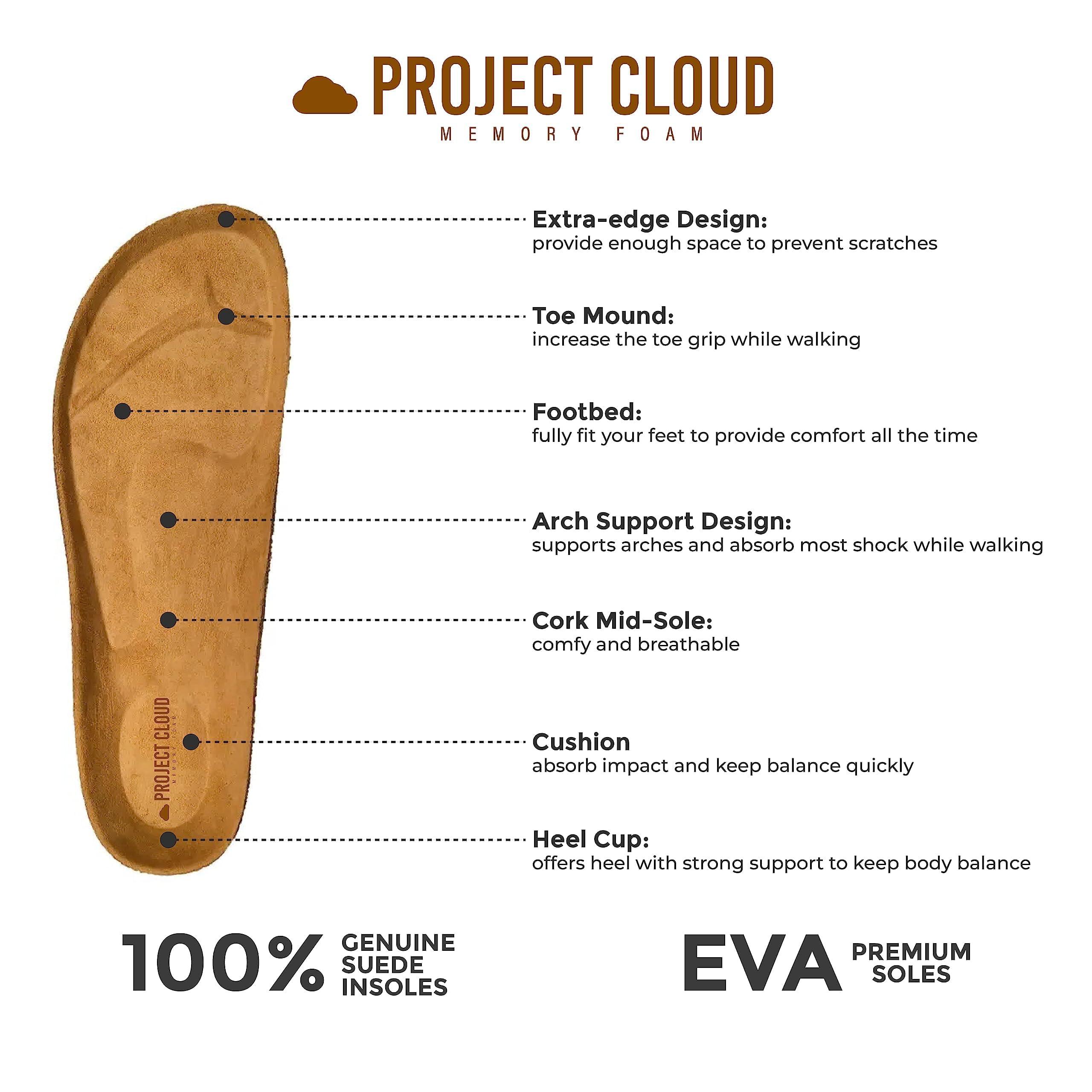 Project Cloud Genuine Leather Footbed Clogs for Women - Memory Foam Arch Support Slippers for Women - Trendy Slip-ons Women's Mules & Clogs Sandals (Benton) - Image 6