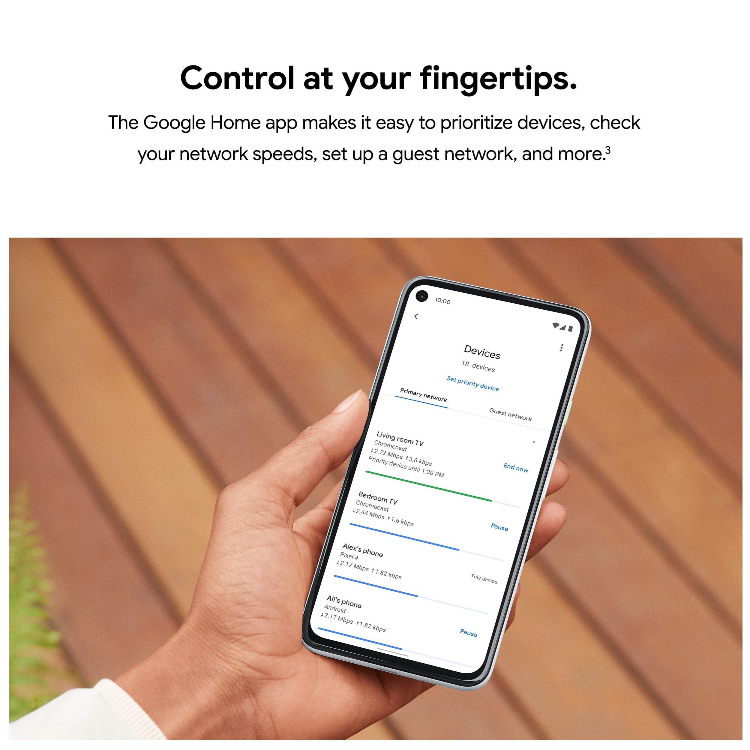 Google WiFi - AC1200 - Mesh WiFi System - WiFi Router - 3000 Sq Ft Coverage - 2 Pack - Image 5