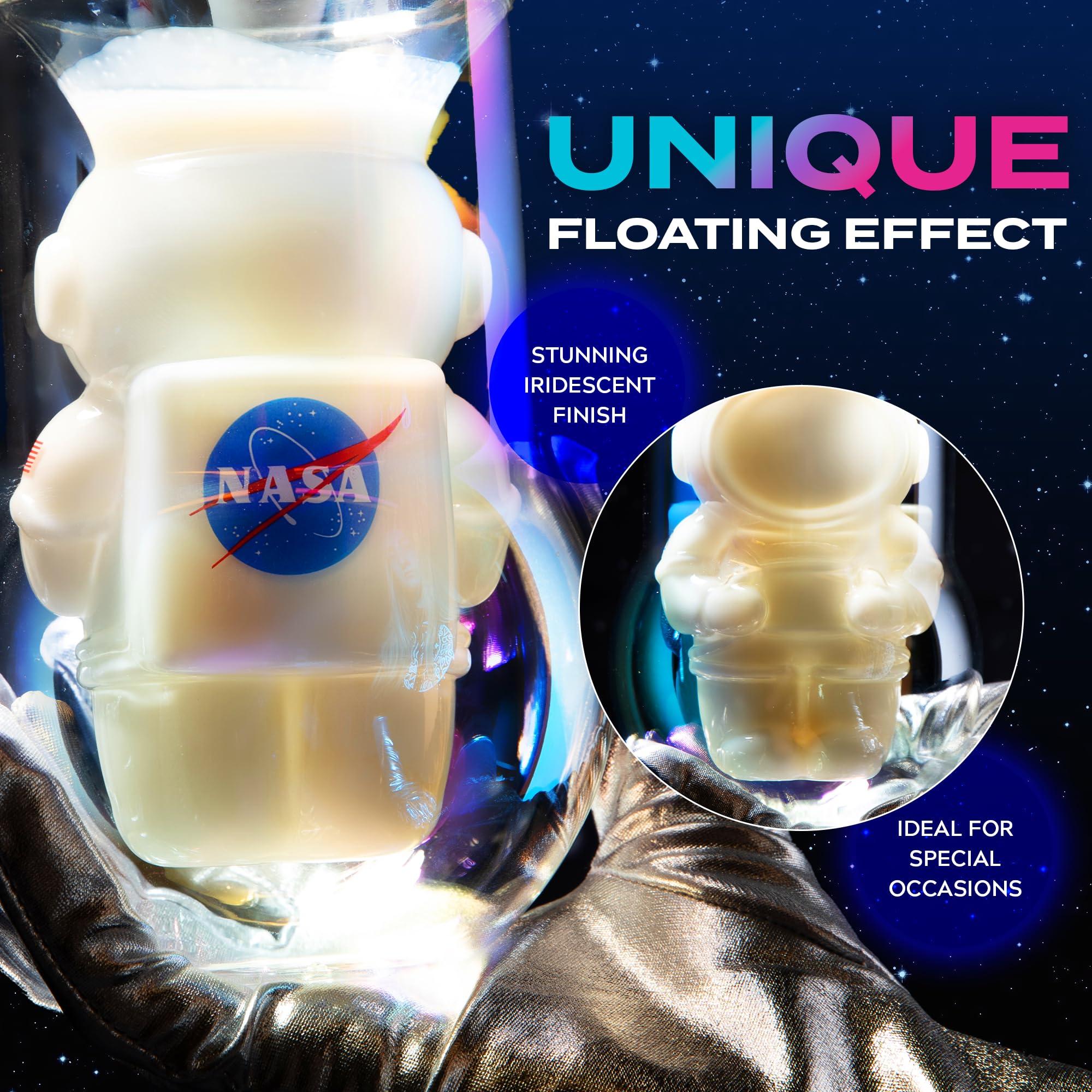 NASA Astronaut Glasses - 7 oz Set of 2 Double Wall Iridescent Drinkware with NASA symbol and Artemis Patch - Unique Glassware for Space Enthusiasts - Keeps Drinks Cold Longer - Image 5