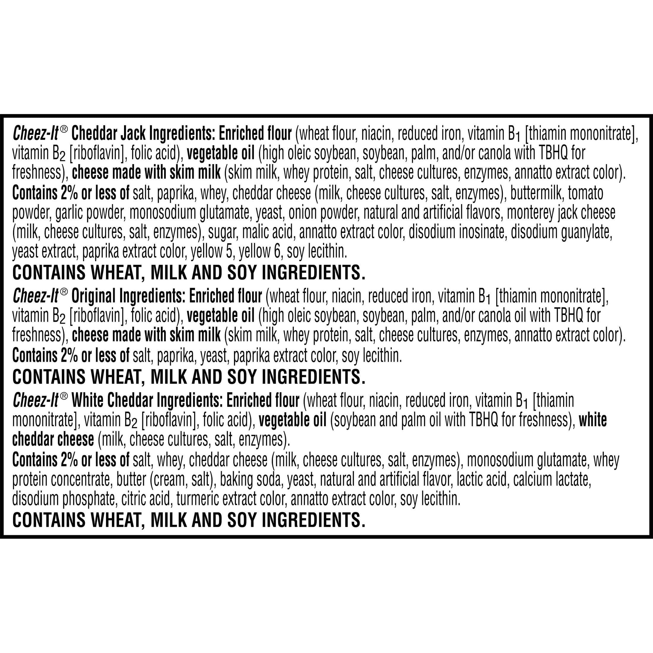 Cheez-It Cheese Crackers, Baked Snack Crackers, Lunch Snacks, Variety Pack, 12.1oz Box (12 Packs) - Image 12