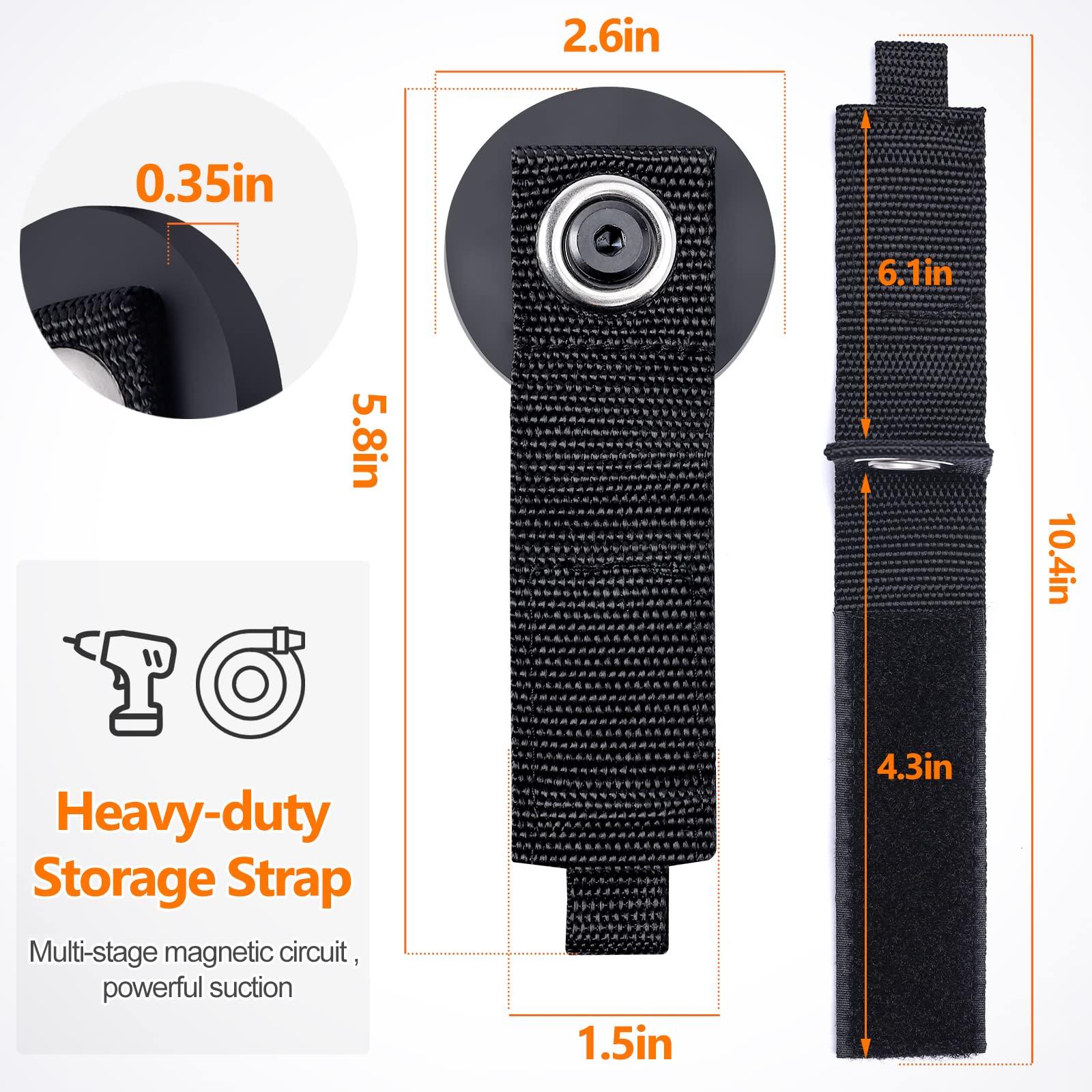 Homde 4pcs Strong Magnetic Hook, Heavy Duty Magnet Tool Holder 2.6 inch for Hanging, Utility Garage Hanger for Hose, Cable, for Garage, Workshop, RV(4 Black) - Image 3