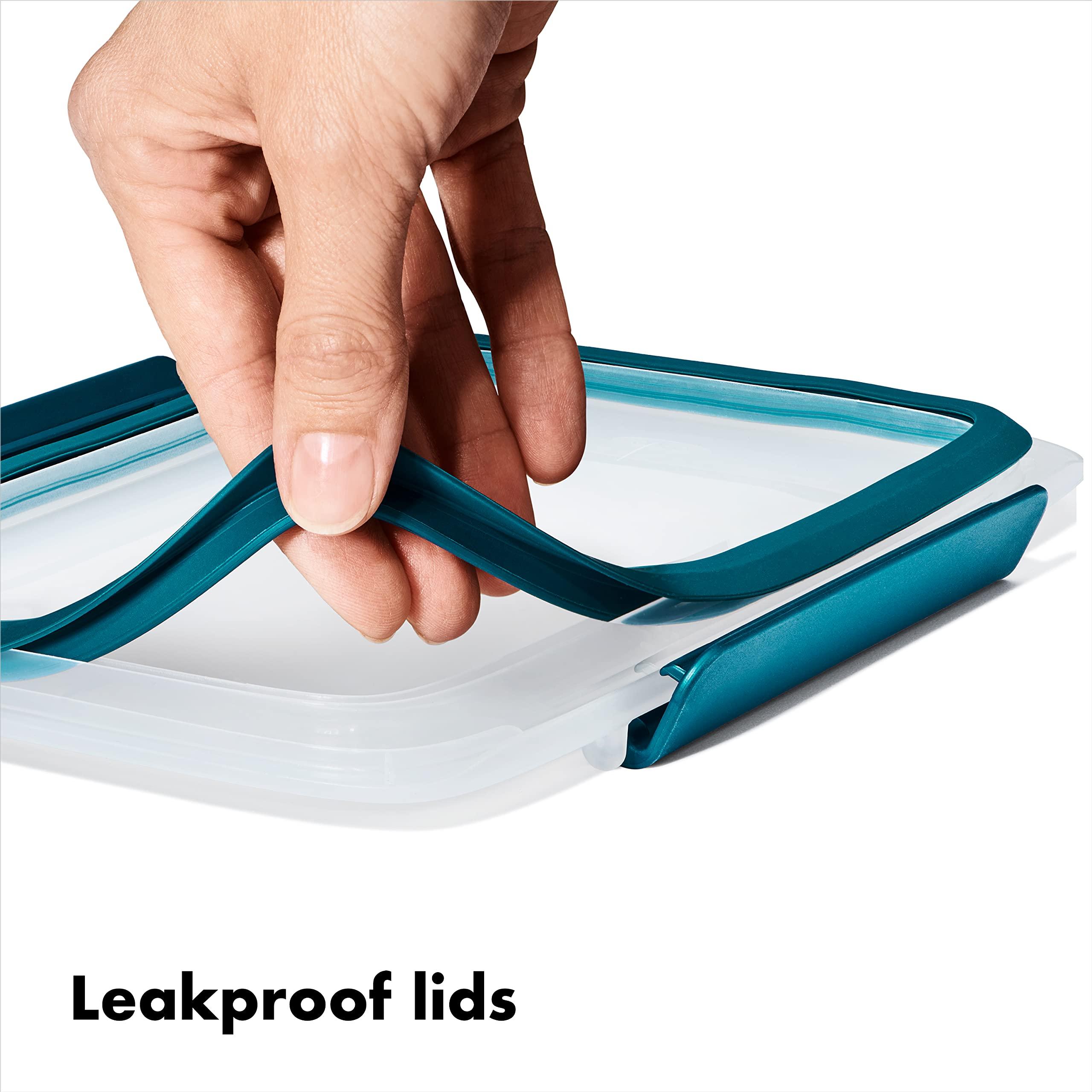 OXO Good Grips Prep & Go 20 Piece Set | Leakproof Food Storage | Ideal for leftovers, meal prep and work lunches | BPA Free | Microwave Safe | Dishwasher Safe | Freezer Safe | Odor and Stain Resistant - Image 7