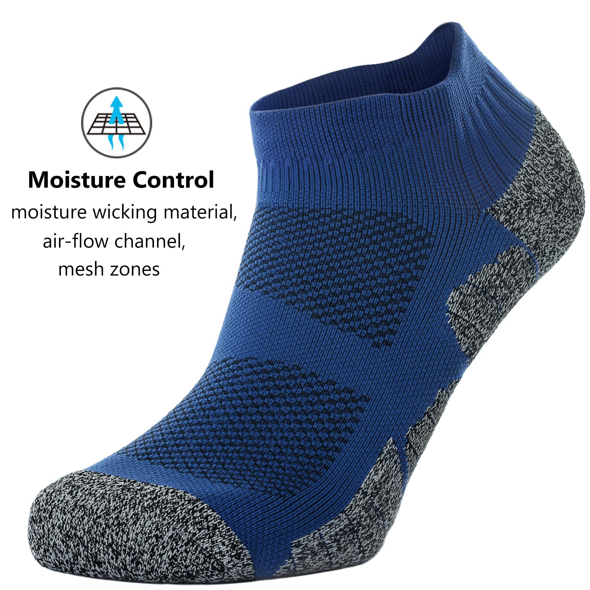 CWVLC Unisex Cushioned Compression Athletic Ankle Socks Multipack - Image 5