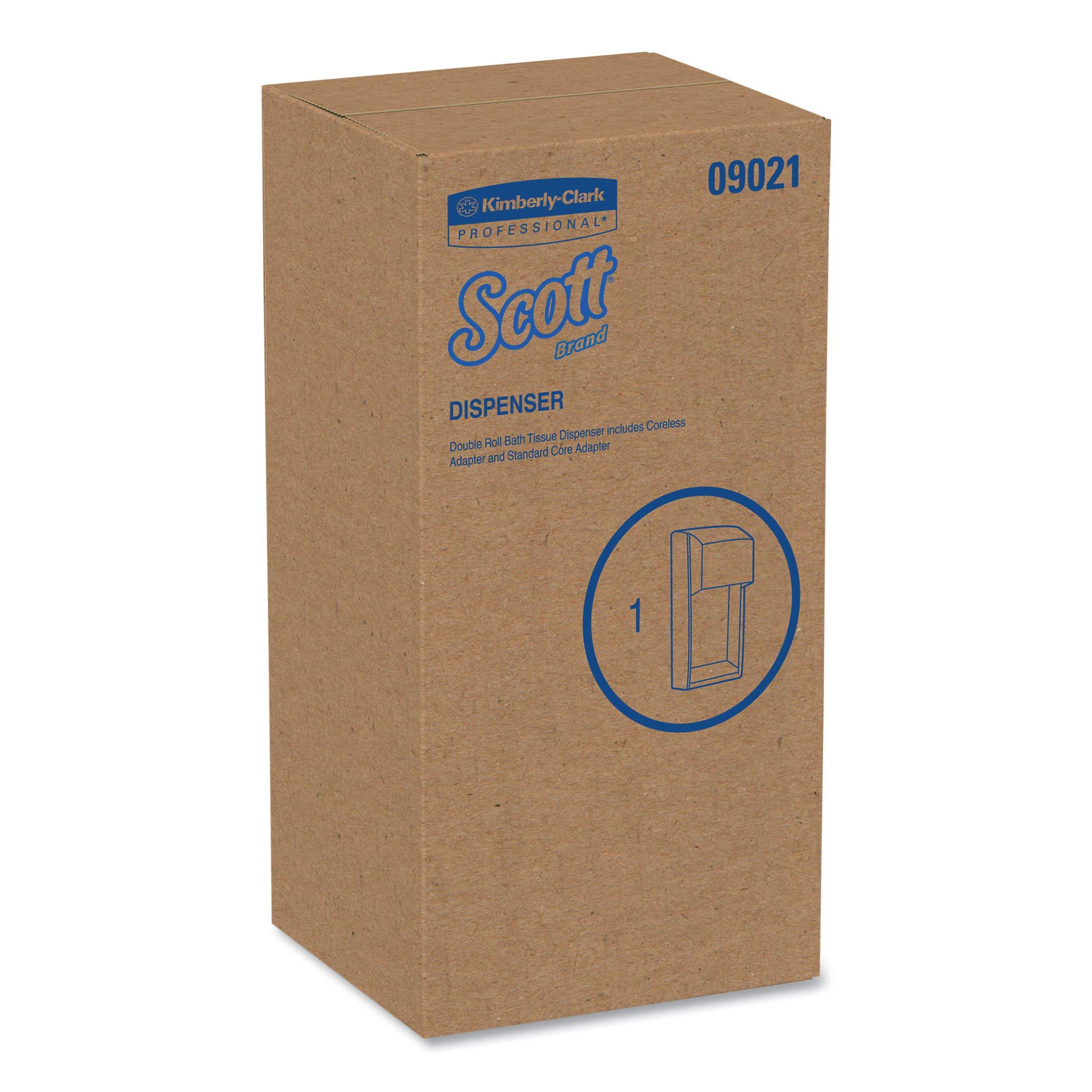 Scott Professional Vertical Standard Roll Toilet Paper Dispenser (09021), Dual Capacity, Black, 6.0"x13.6"x6.6" (Qty 1) - Image 4