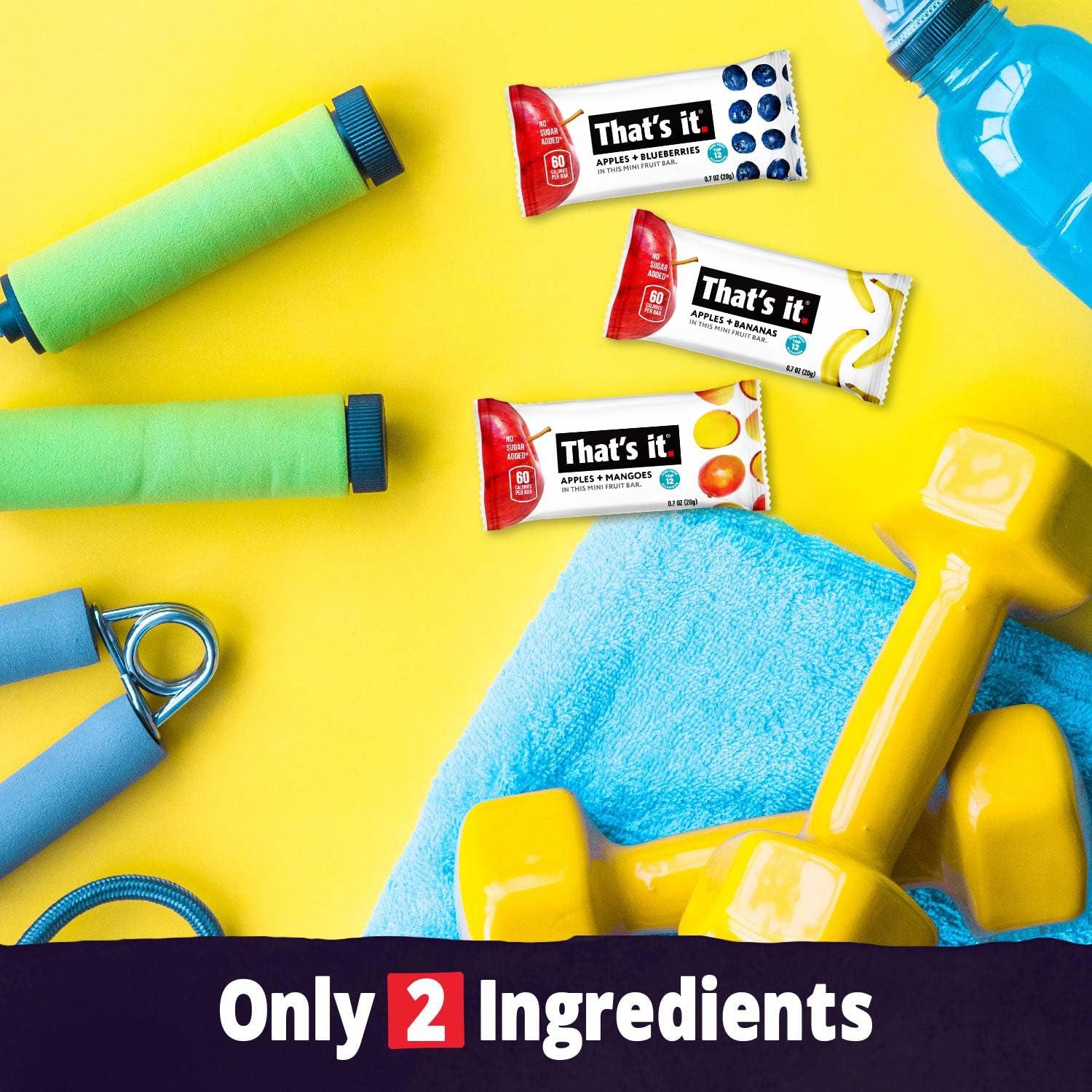 That's it. Mini Fruit Bars Gift Pouch (Variety 36 Count) No Sugar Added, Plant-Based, Vegan & Gluten Free, Paleo, Non GMO, Fiber (12 Banana, 12 Blueberry, 12 Mango) - Image 5