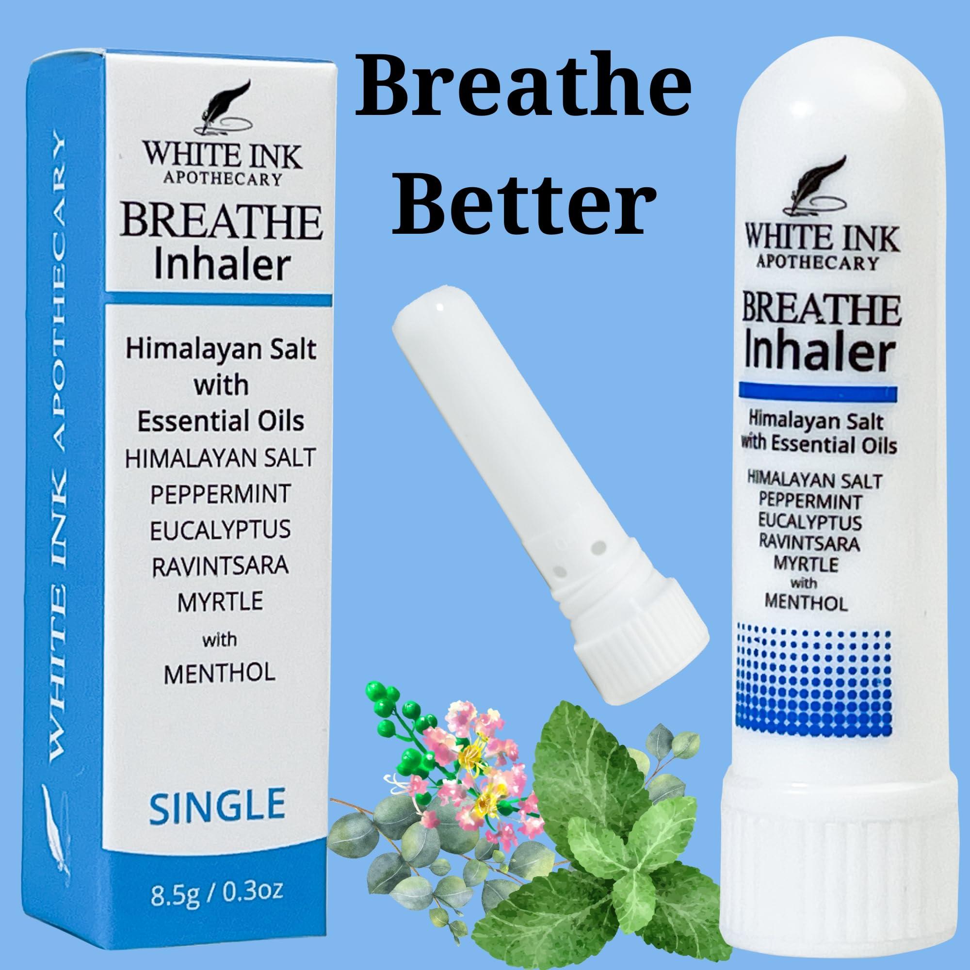 White Ink Breathe | Natural Essential Oil Inhaler Eucalyptus Peppermint | Congestion | Allergy | Focus | Aromatherapy Sinus Relief (1) - Image 6