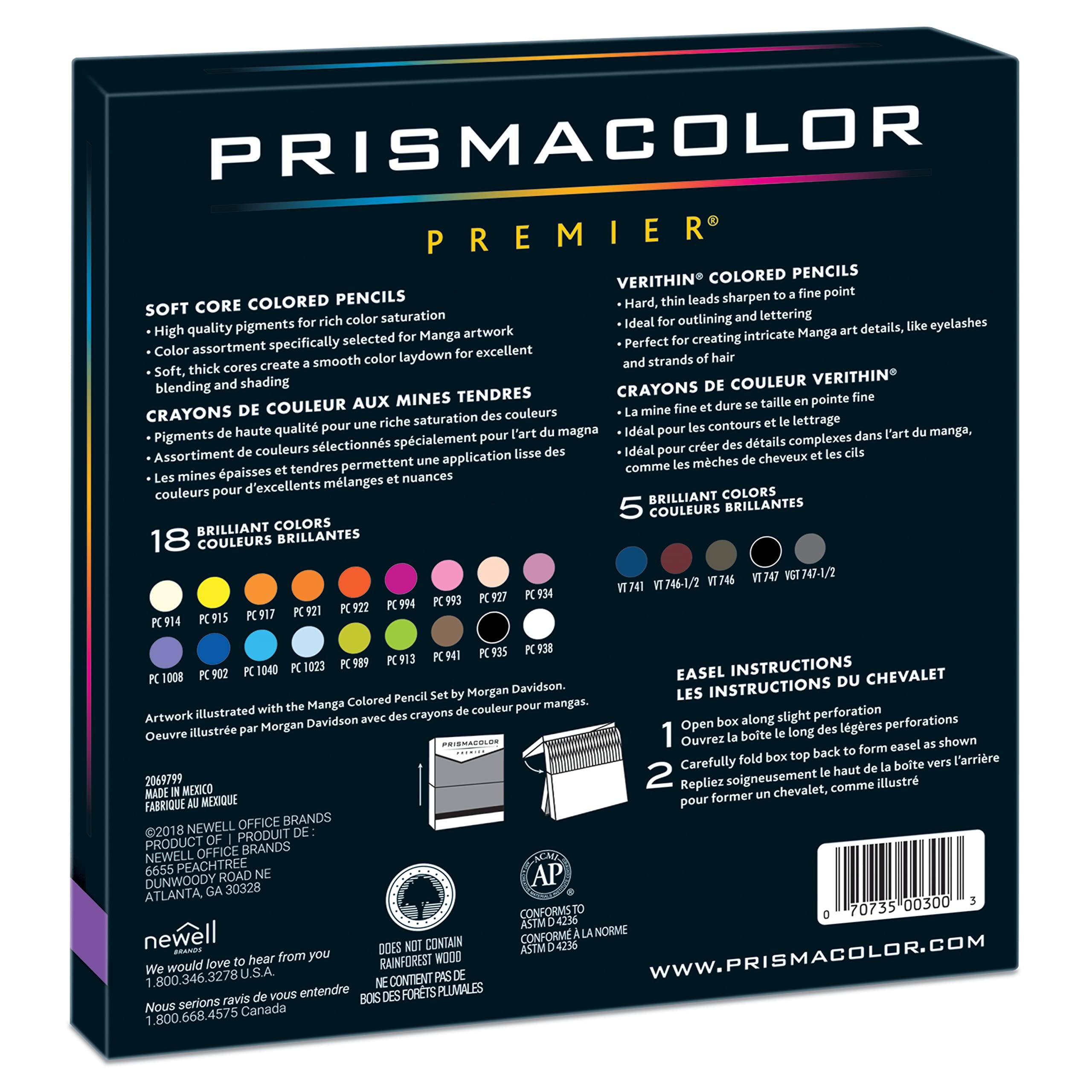 Prismacolor Premier Colored Pencils, Manga Colors, Adult Coloring, 23 Pack - Image 7