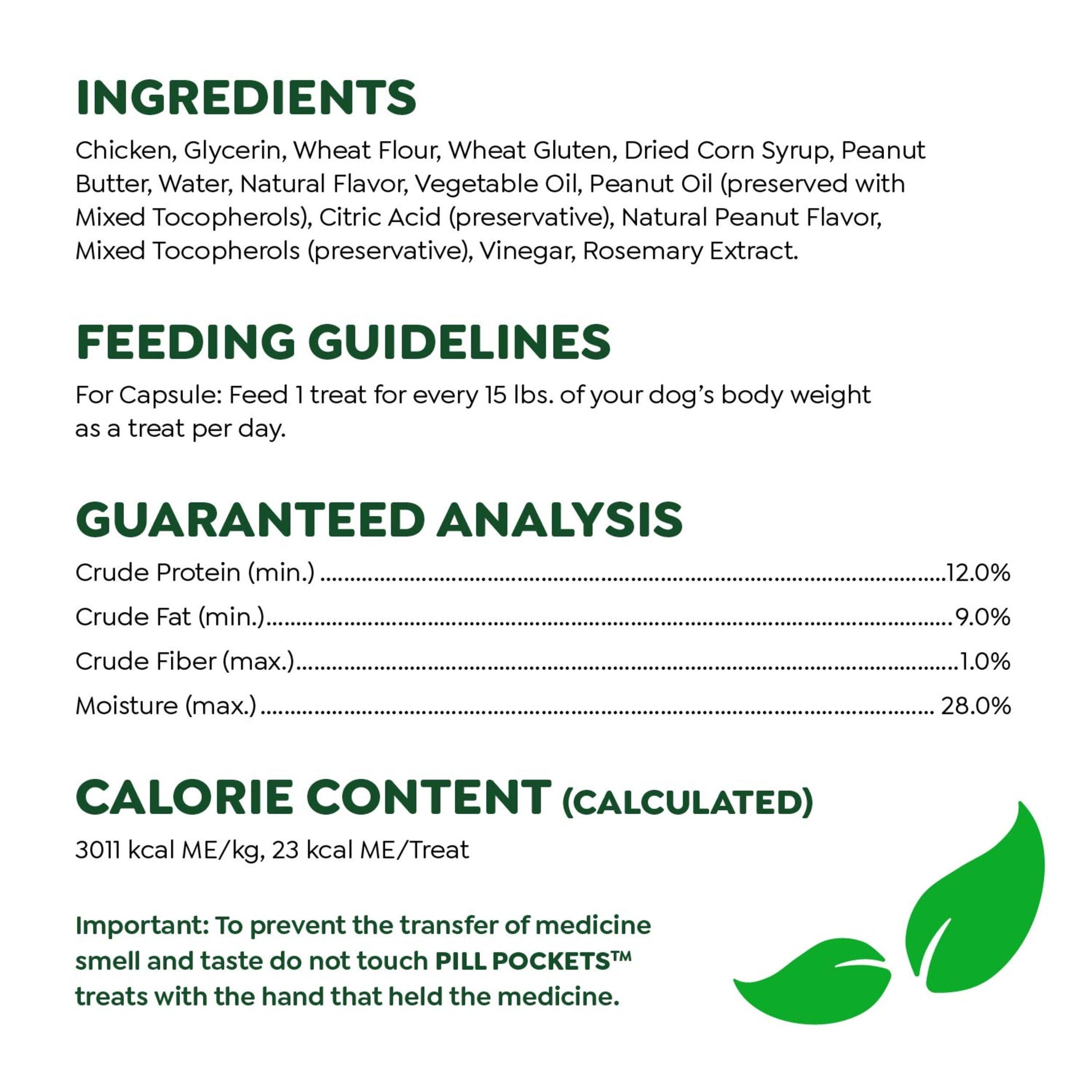 Greenies Pill Pockets for Dogs Large Size, Soft Dog Treats, with Real Peanut Butter, 15.8 oz. Pouch (60 Treats) - Image 7