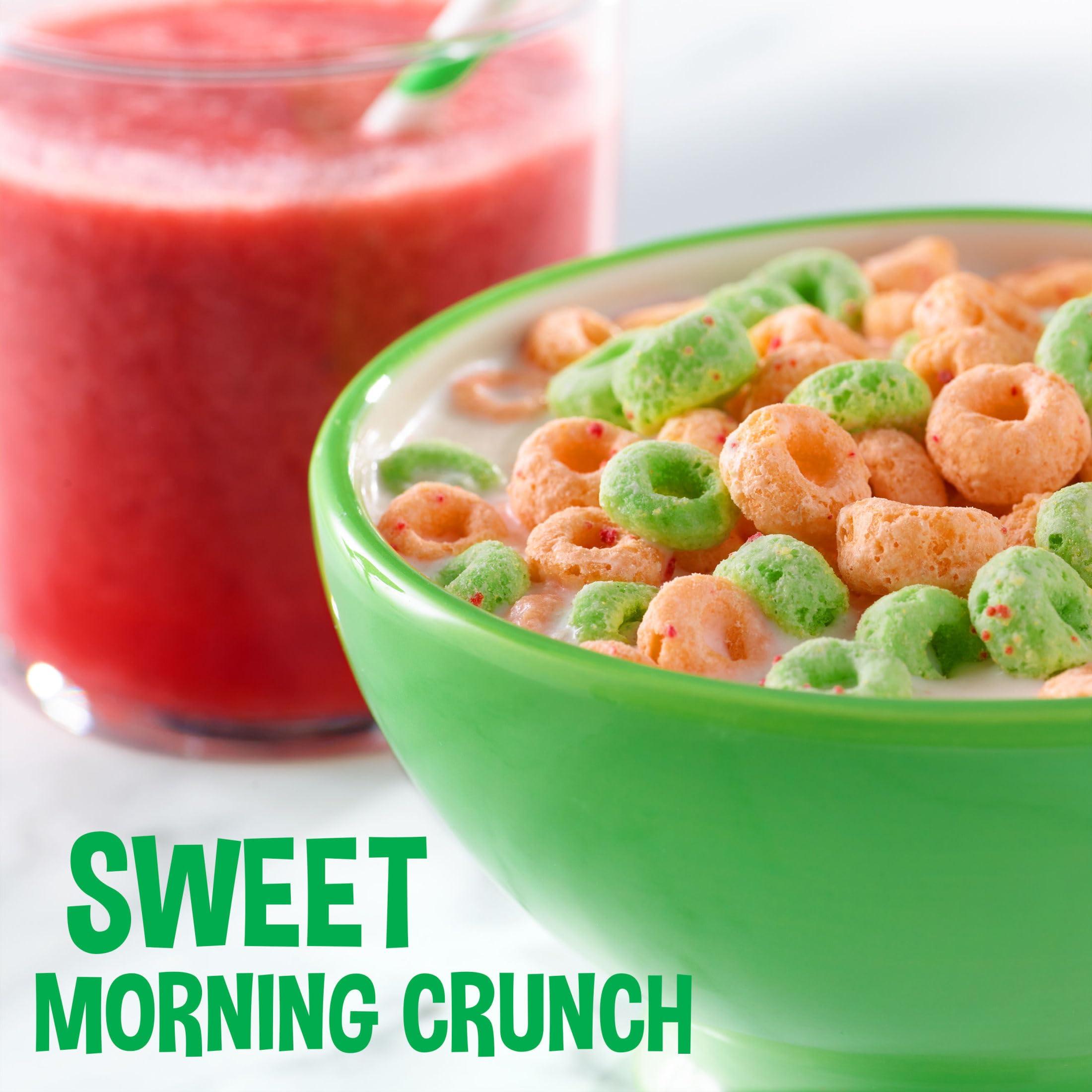 Kellogg’s Apple Jacks Breakfast Cereal, Kids Snacks, Family Breakfast, Giant Size, Original, 23oz Box (1 Box) - Image 3