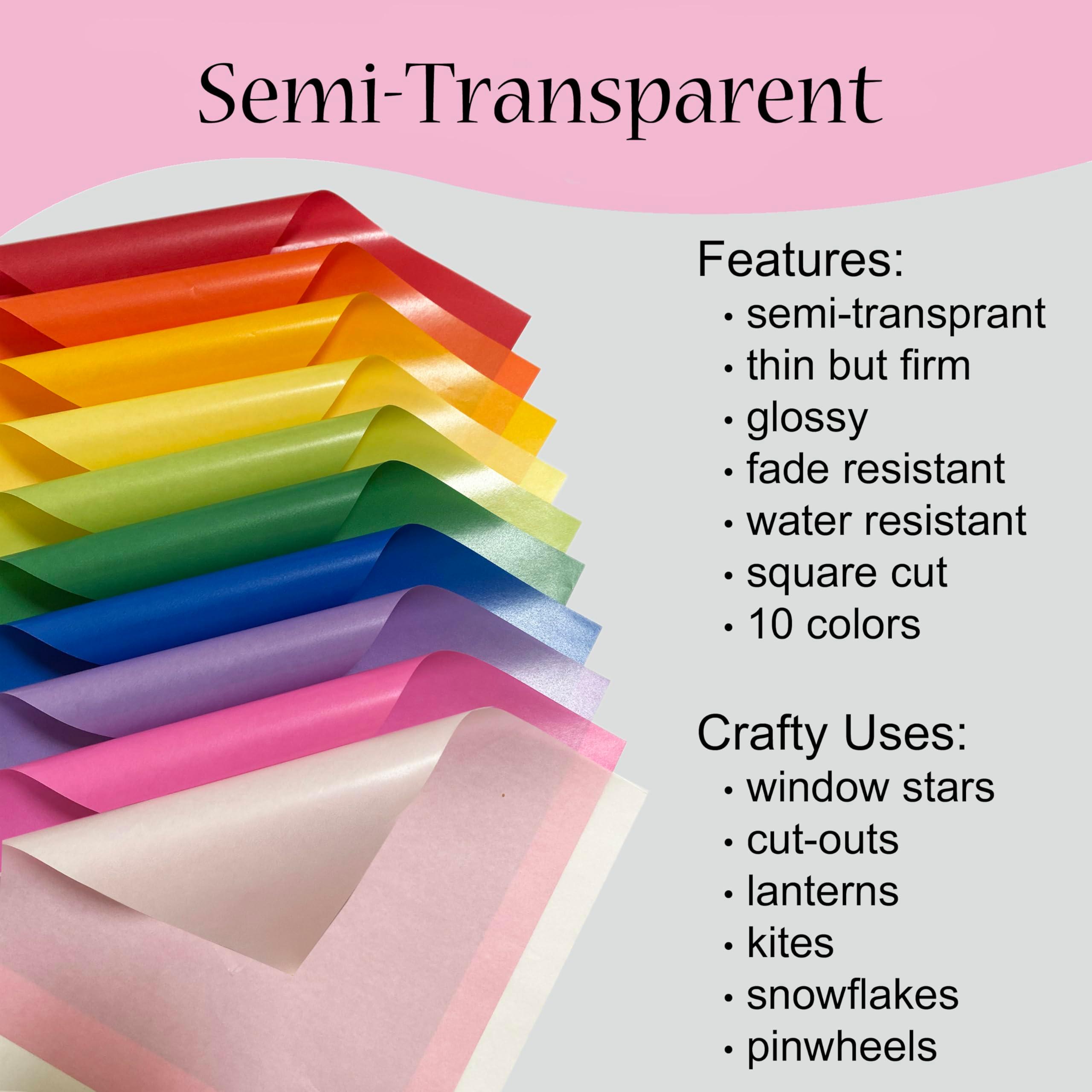 Translucent Wax Paper, Kite Paper, Glassine Papers. Suitable for Making Window Stars, Waldorf Stars - Image 4
