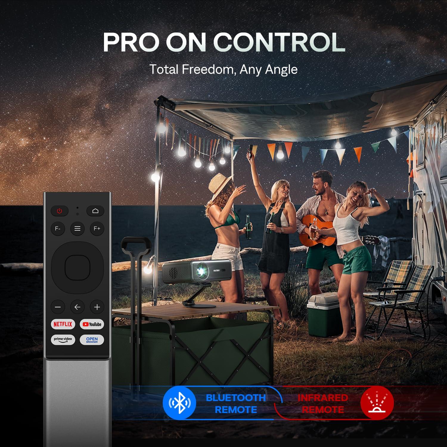 Aurzen EAZZE D1 Pro Smart Projector with WiFi and Bluetooth, Netflix Official, 20W Speakers, Dolby Audio & dbx-tv Total Sonics, Auto Focus & Keystone, Native 1080P Portable Outdoor Movie Projector - Image 6