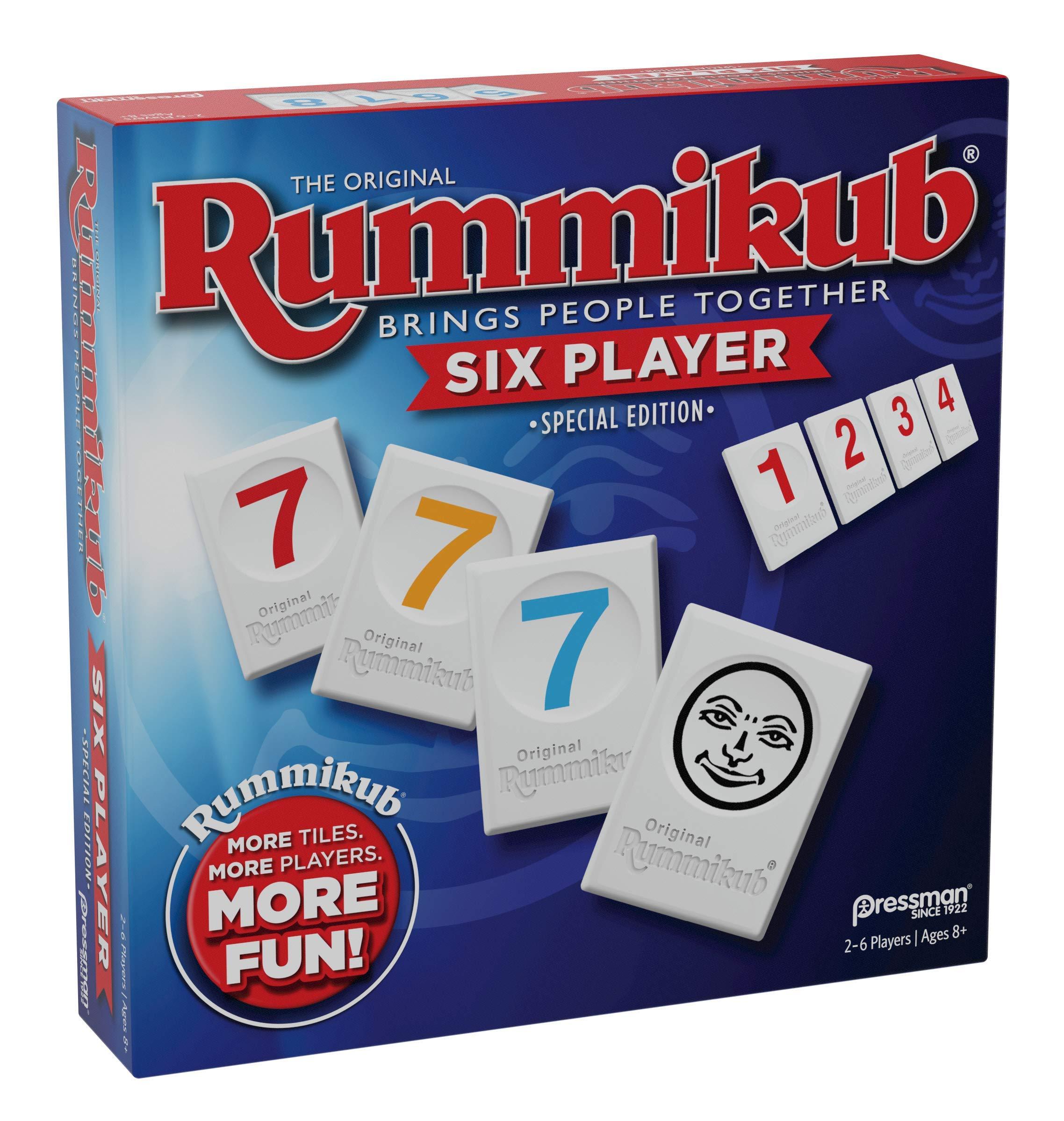 Rummikub Six Player Edition - The Classic Rummy Tile Game - More Tiles and More Players for More Fun! by Pressman , Blue - Image 5