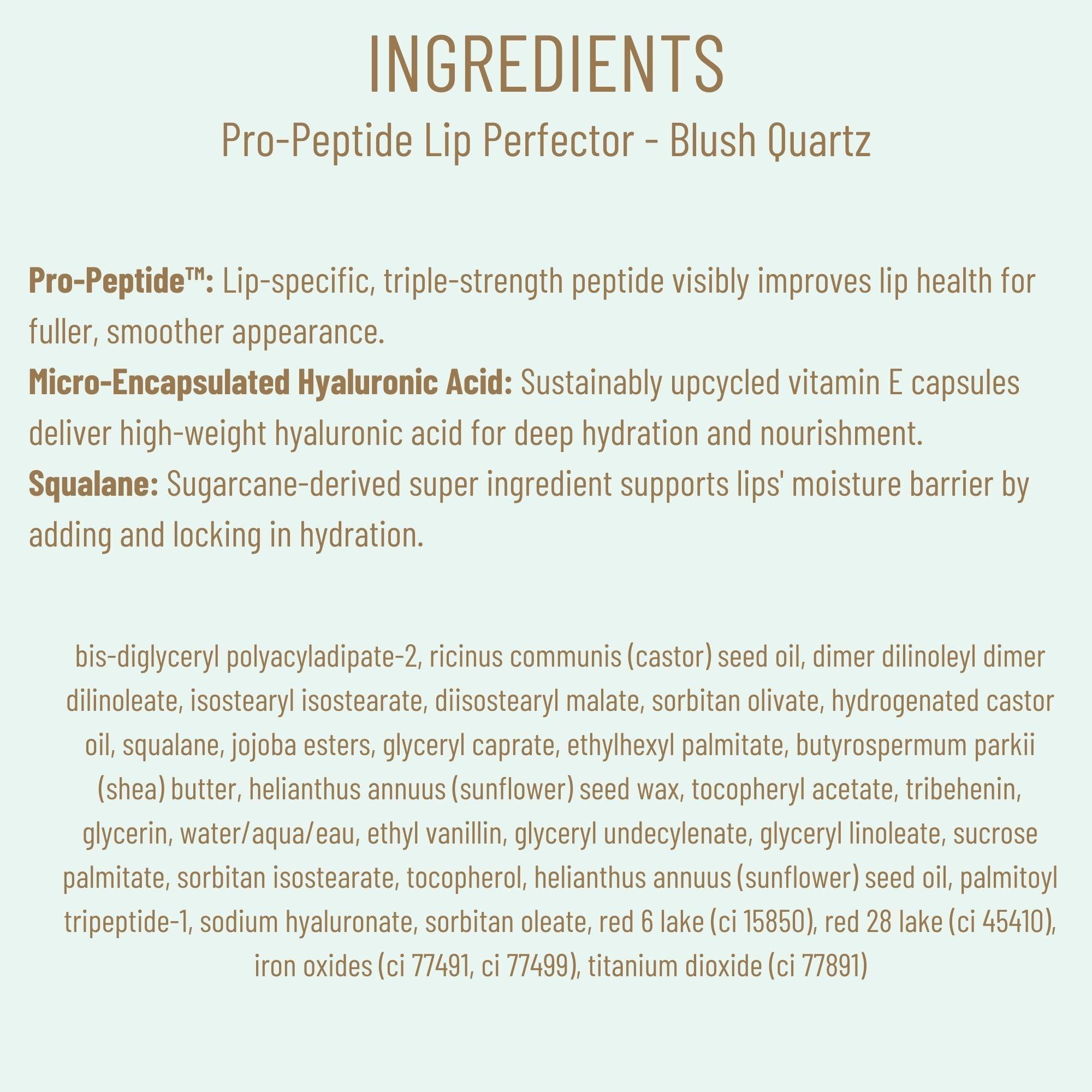 Biossance Pro-Peptide Lip Perfector – Triple-Treat Vegan Lip Balm – Deeply Hydrating with Pro-Peptides & Hyaluronic Acid – Enhances Natural Lip Color – Silky, Glossy Finish - Image 9