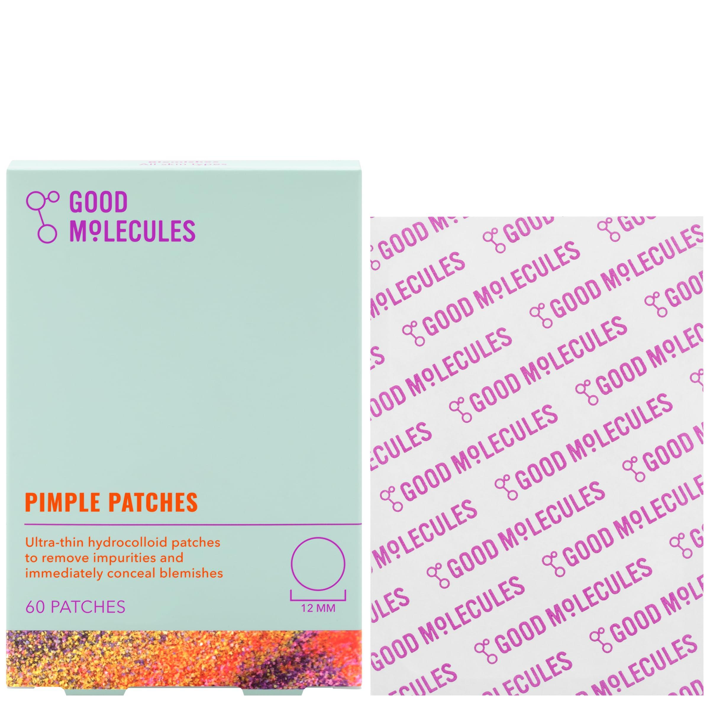 Good Molecules Pimple Patches 60 Pack - Ultra-Thin Hydrocolloid Acne Patches To Conceal Breakouts, Blackheads, and Blemishes - Acne Spot Treatment, Skin Care For Face - Image 2