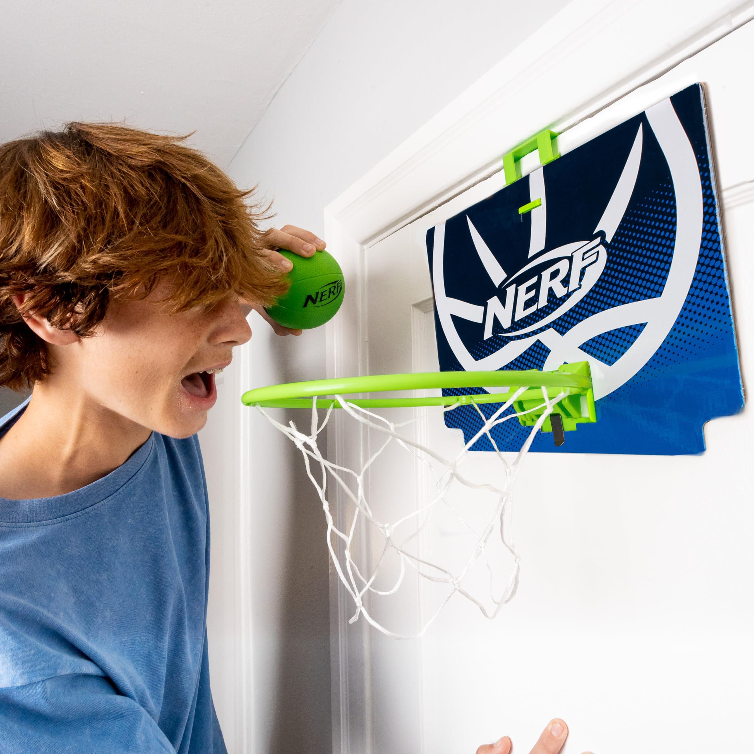Nerf Nerfoop - The Classic Mini Foam Basketball and Hoop - Hooks On Doors - Indoor and Outdoor Play - A Favorite Since 1972 - Image 9