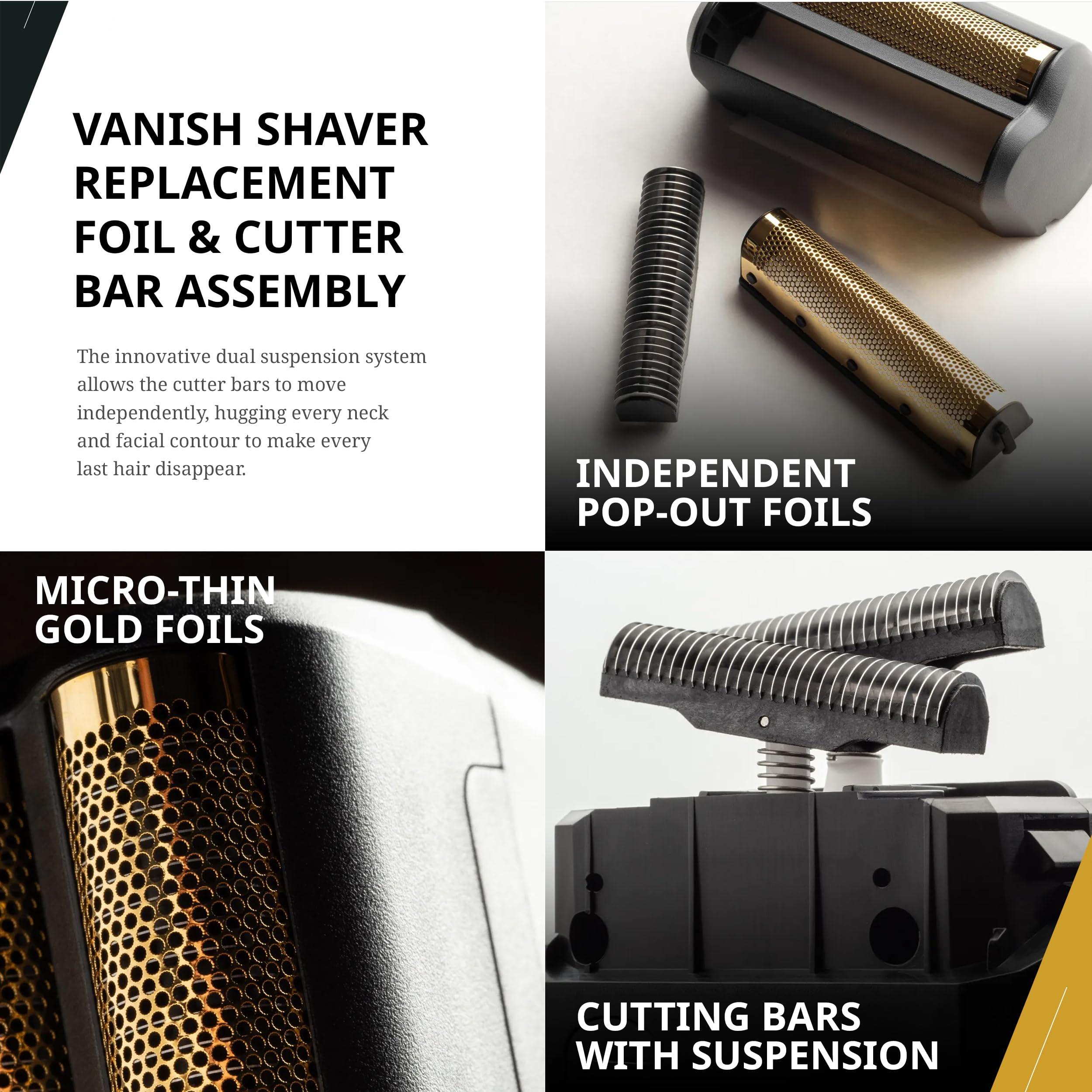 Wahl Professional 5 Star Vanish Shaver Cordless With Pop Foil Bars Ergonomic Design 100 Min Runtime Lithium Ion Battery - Image 4