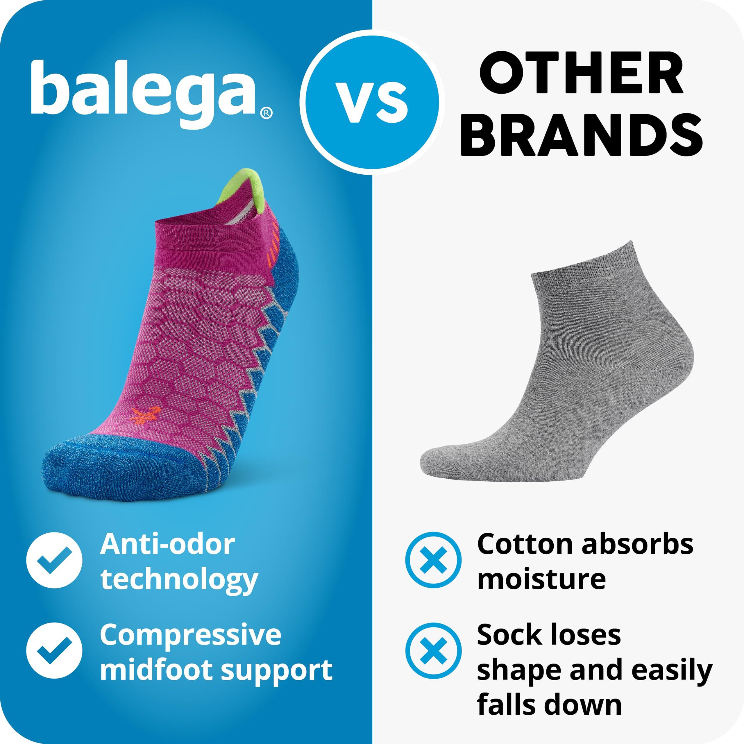 Balega Women's Silver Compression Fit Performance No Show Athletic Running Socks (1 Pair) - Image 7