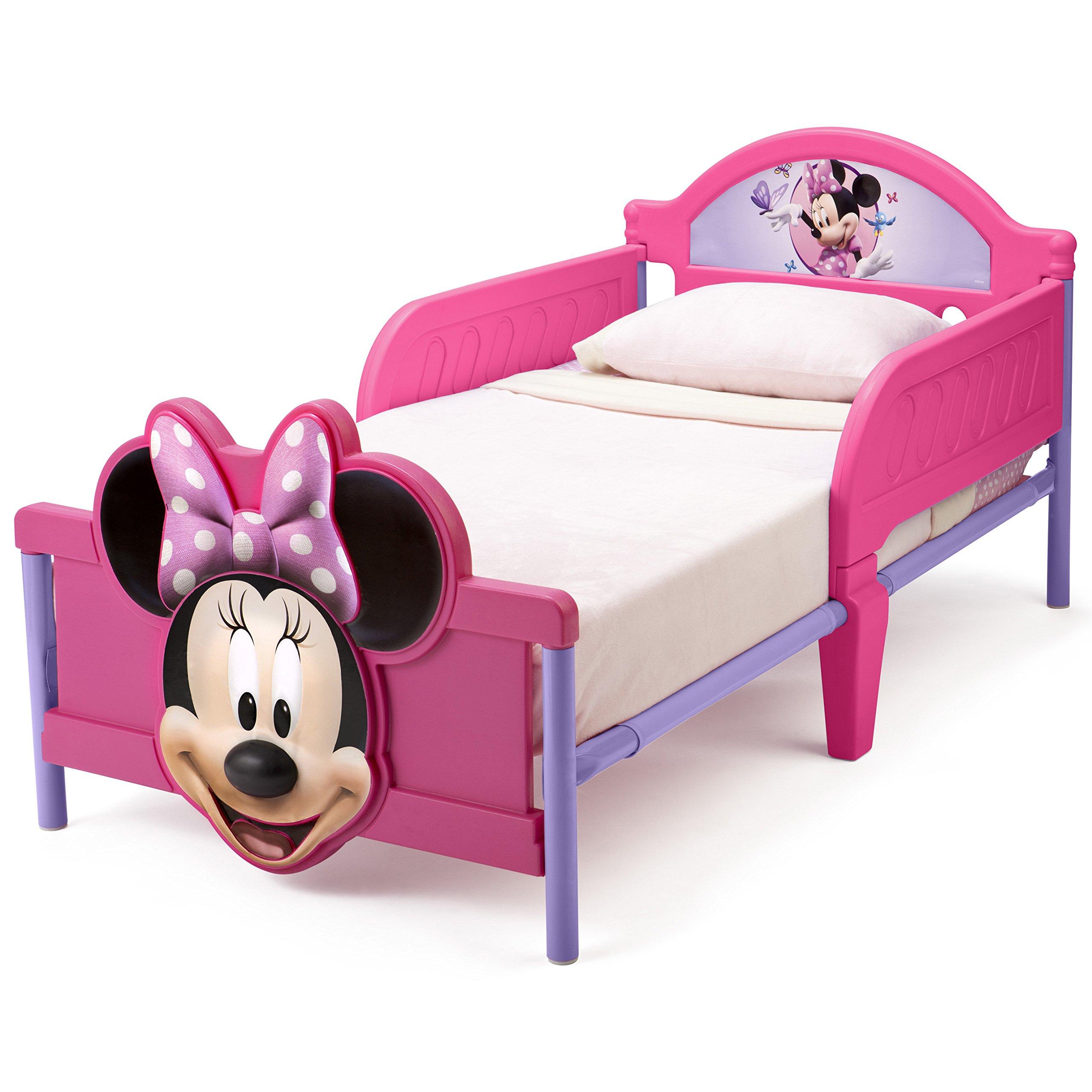 Delta Children 3D-Footboard Toddler Bed, Disney Minnie Mouse - Image 3