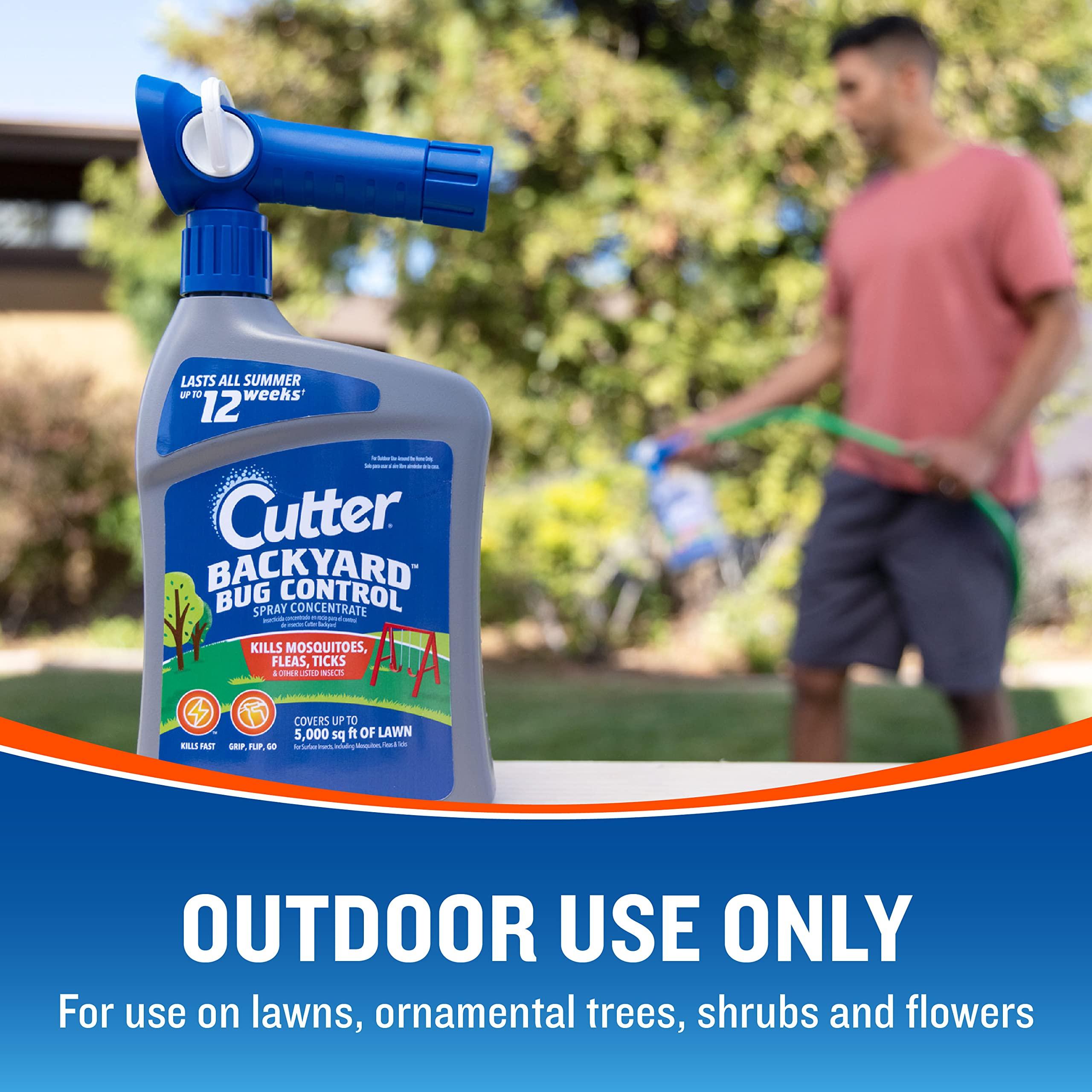 Cutter Backyard Bug Control Spray Concentrate, Mosquito Repellent, Kills Mosquitoes, Fleas & Listed Ants, 32 fl Ounce - Image 5