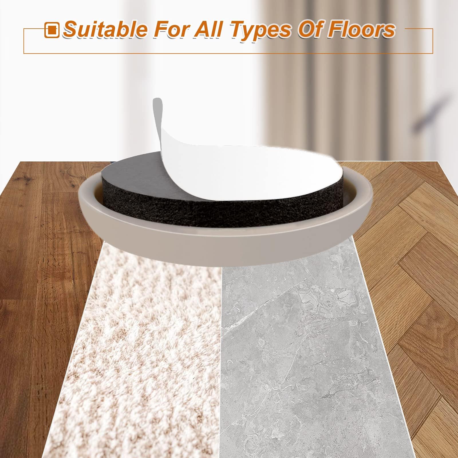 1-1/4" Furniture Sliders for Carpet & Hardwood Floors, 24PCS Furniture Pads for Quickly and Easily Move Any Item and Protect The Floor - Image 5